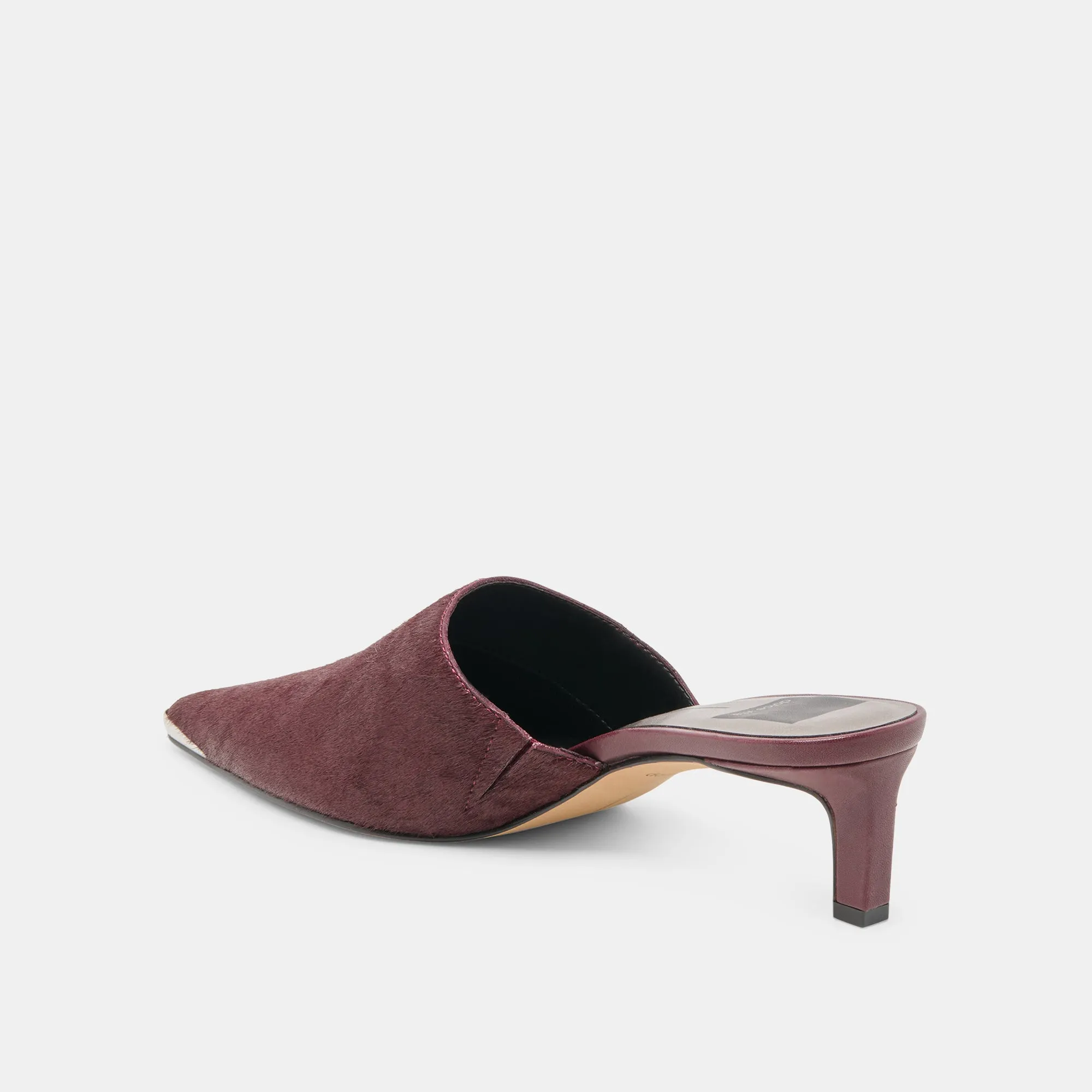 LEXY HEELS BERRY CALF HAIR Matte Base