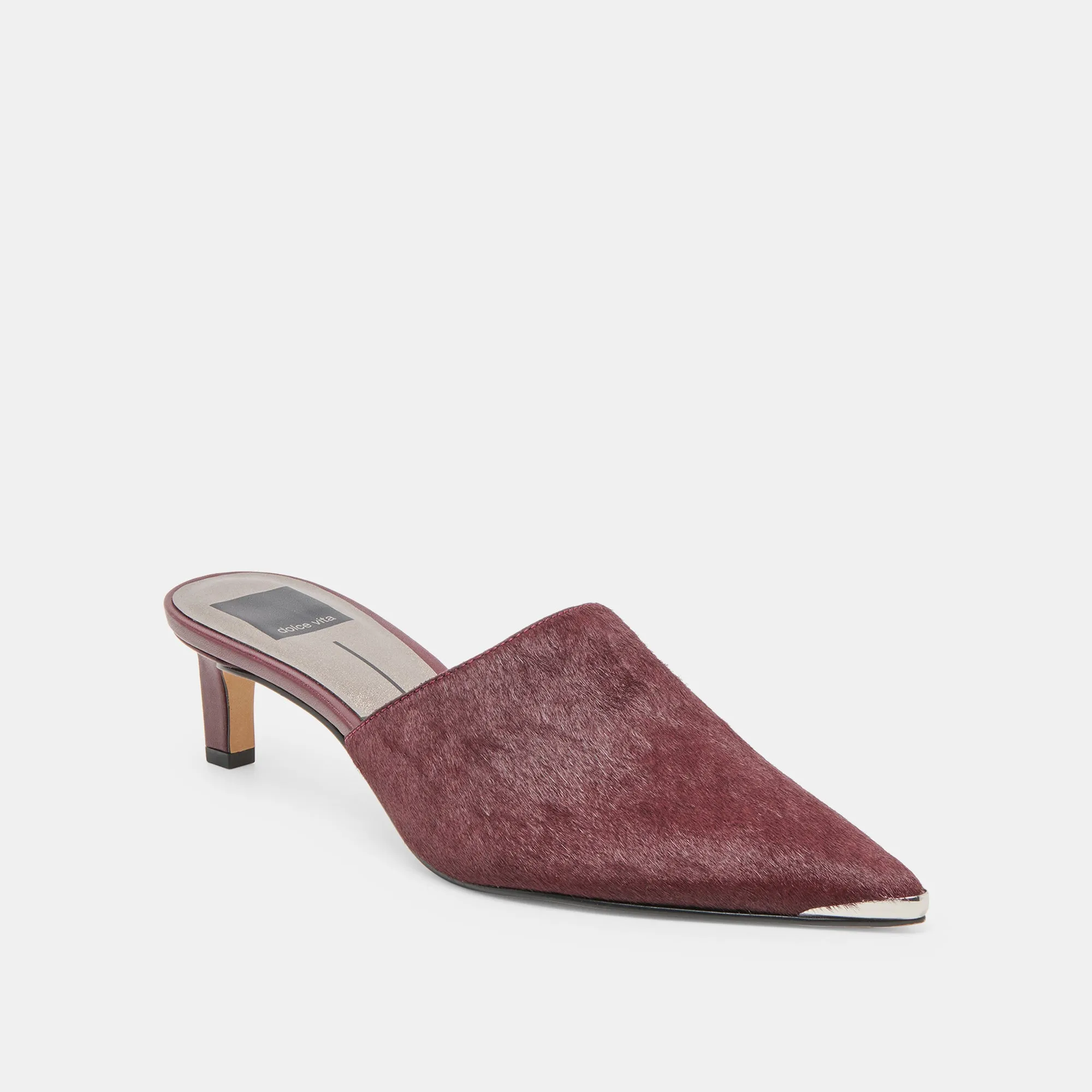 Shock Absorbing Anti blister LEXY HEELS BERRY CALF HAIR