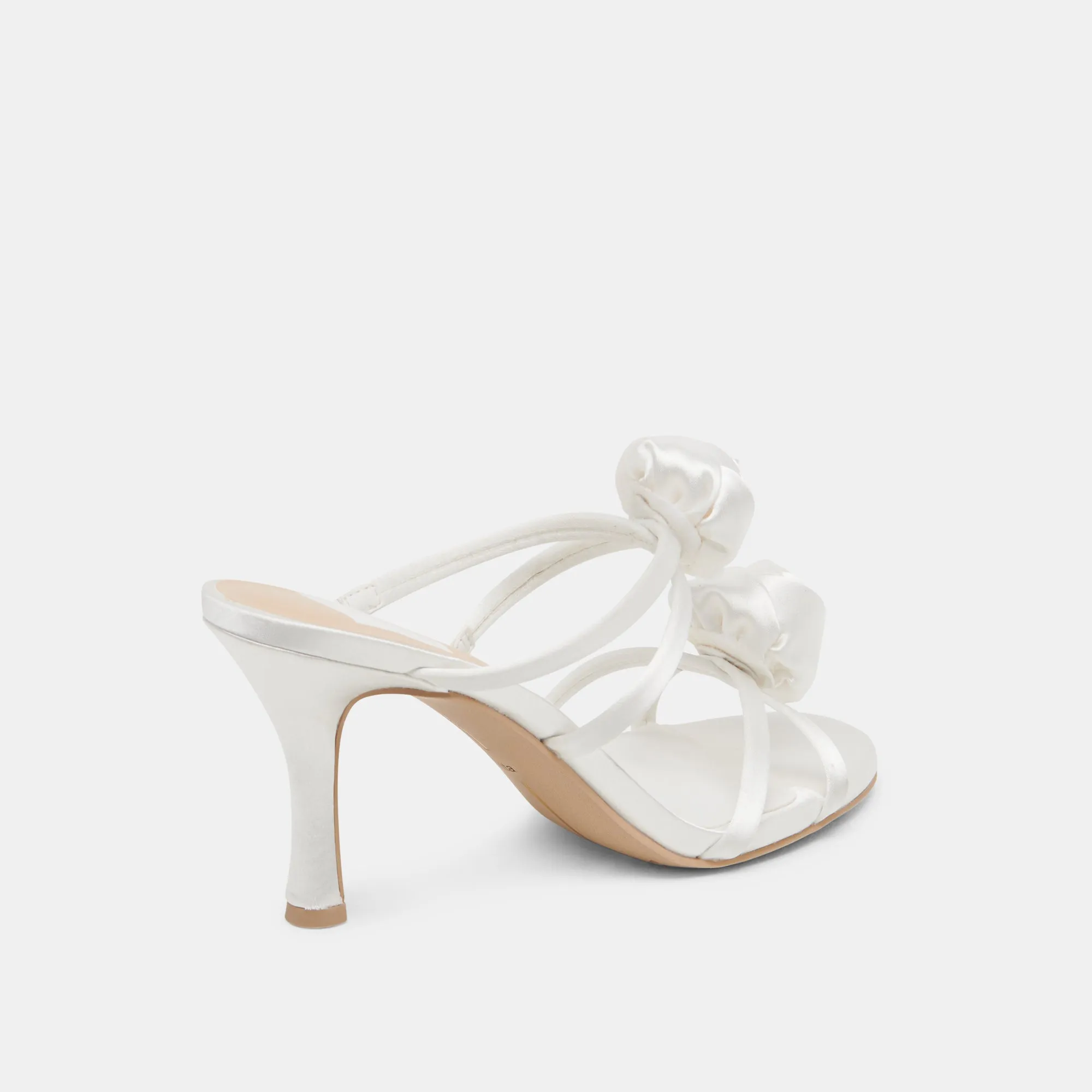 Comfort Fit LINZY HEELS TRUE WHITE SATIN