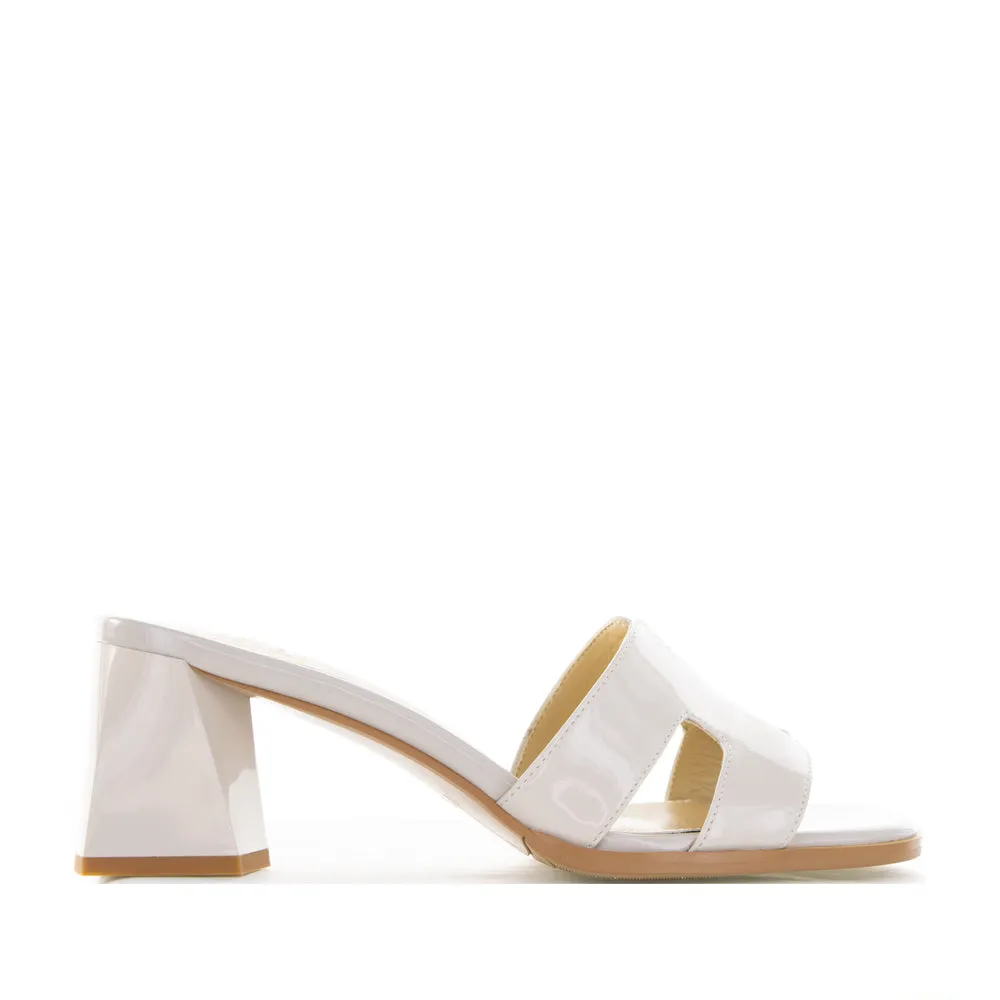 MILA RAINE MINKY MUSHROOM Luxury Heeled Boots