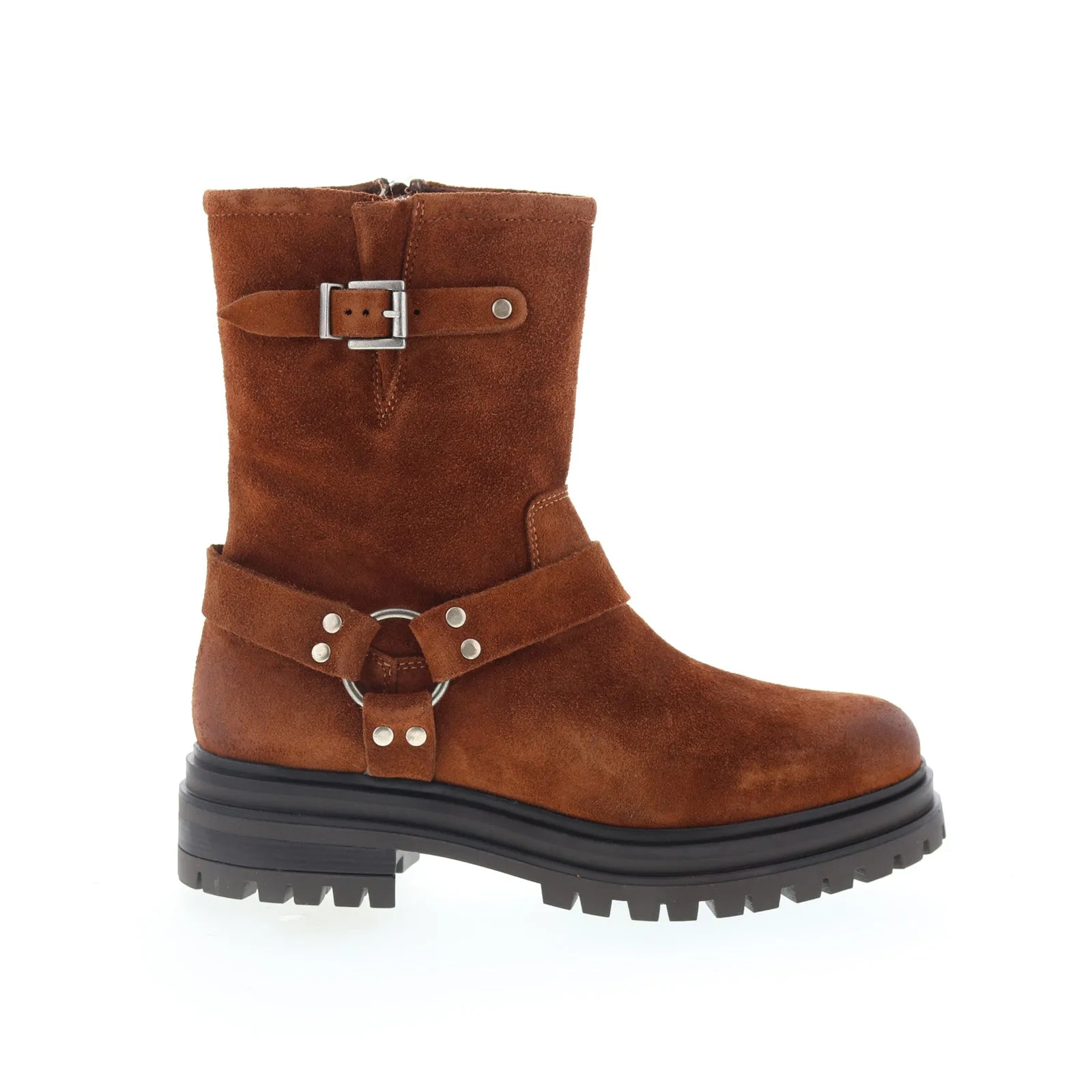 Miz Mooz Laureen Womens Brown Suede Zipper Casual Dress Boots Comfort Flex