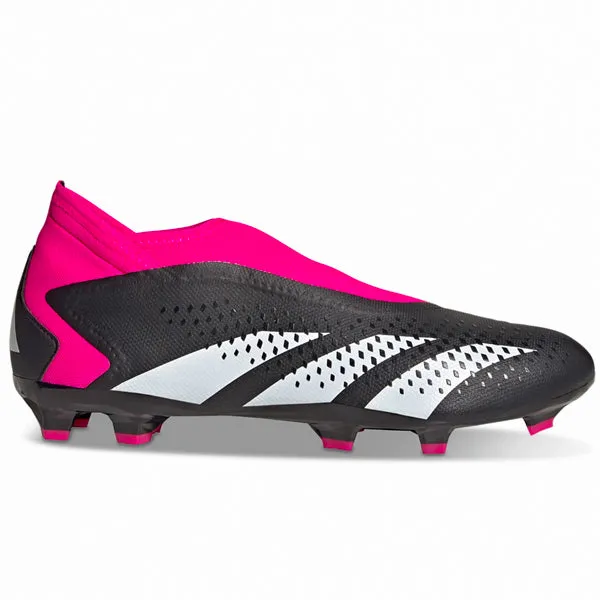 adidas Predator Accuracy.3 Laceless Firm Ground Soccer Cleats GW4597 (Core Black/Team Shock Pink) Team Practice