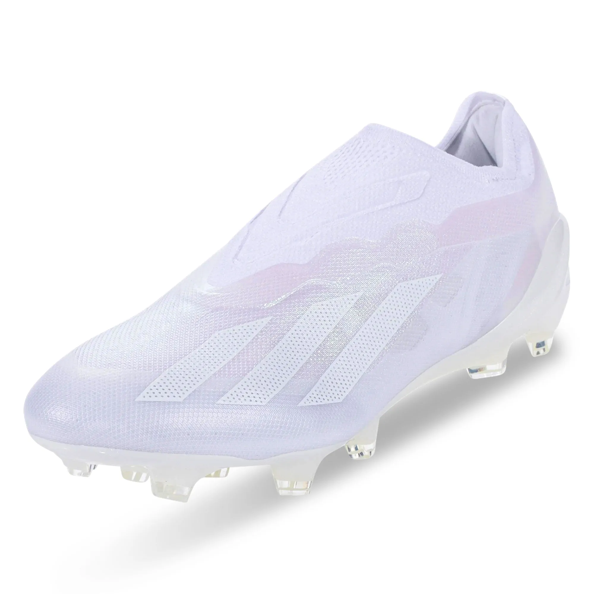 Surface Adapt Kick Control adidas X Crazyfast.1 LL Firm Ground Soccer Cleats (White/White)