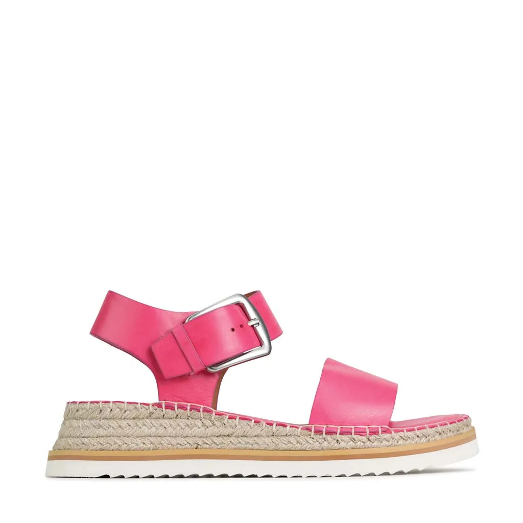 Sculpted materials statement - making MARLI LEATHER ESPADRILLES SANDALS