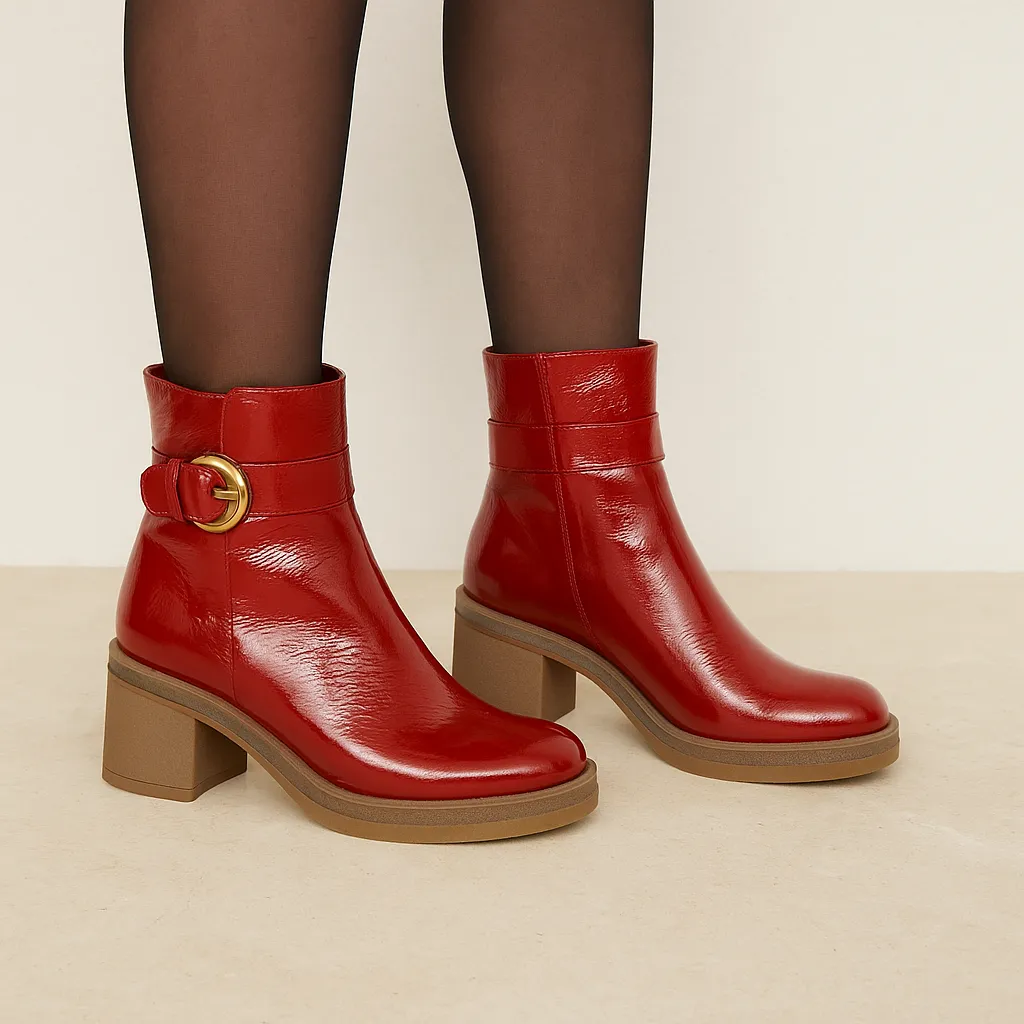Cushioned lining BRESLEY DARNIE RED PATENT