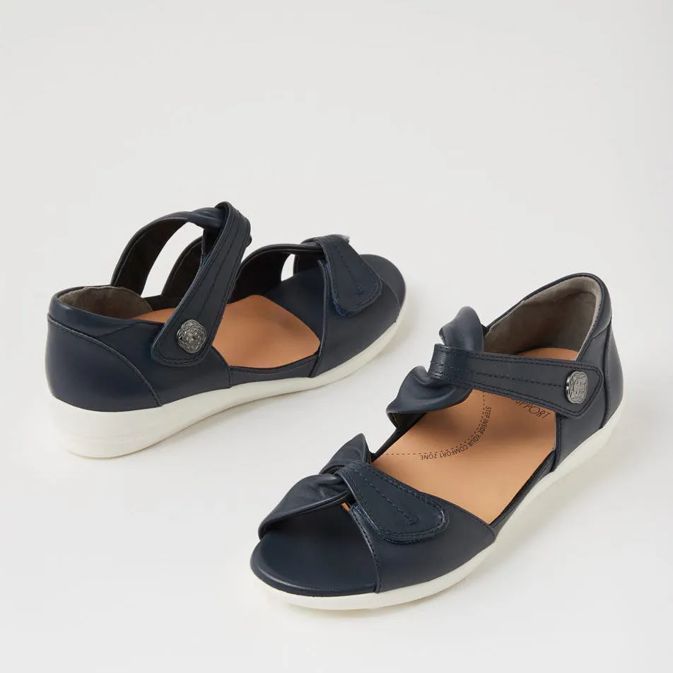 ZIERA DOXIE NAVY High-Quality Material Clean Lines