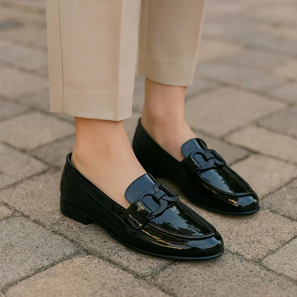 NAKED ARCHES BLACK PATENT Foot Steady