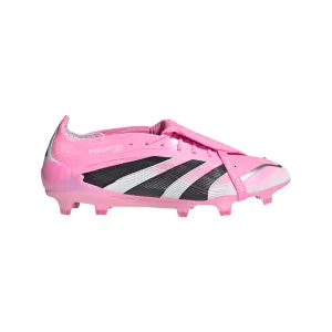 Adidas Predator Elite Fold-Over Tongue Beckham FG Football Boots (Beam Pink/Core Black/Cloud White) Durable Sole fade-resistant