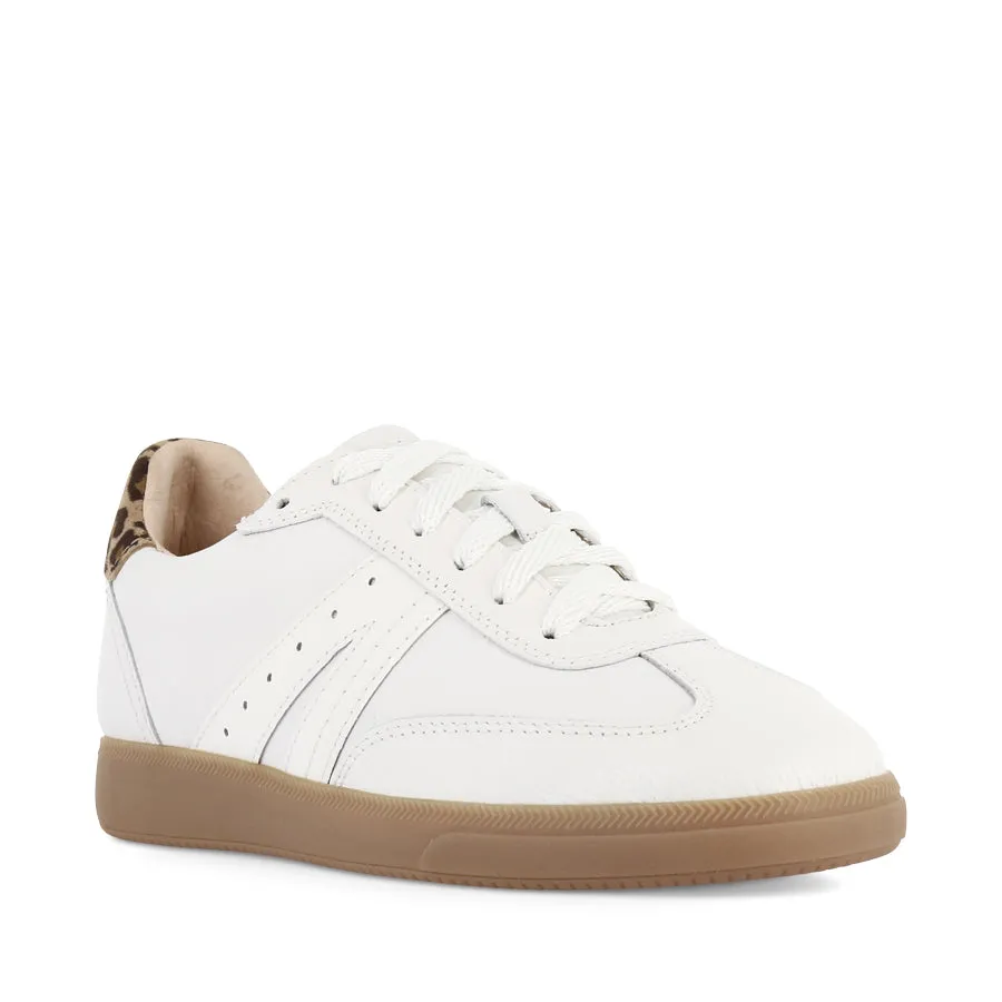 soccer players LEVI - WHITE LEOPARD LEATHER