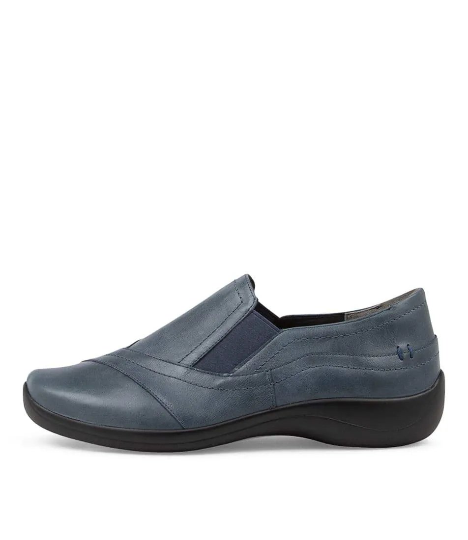 ZIERA JAVA NAVY Chill Comfort Walk Quick Slip Shoes