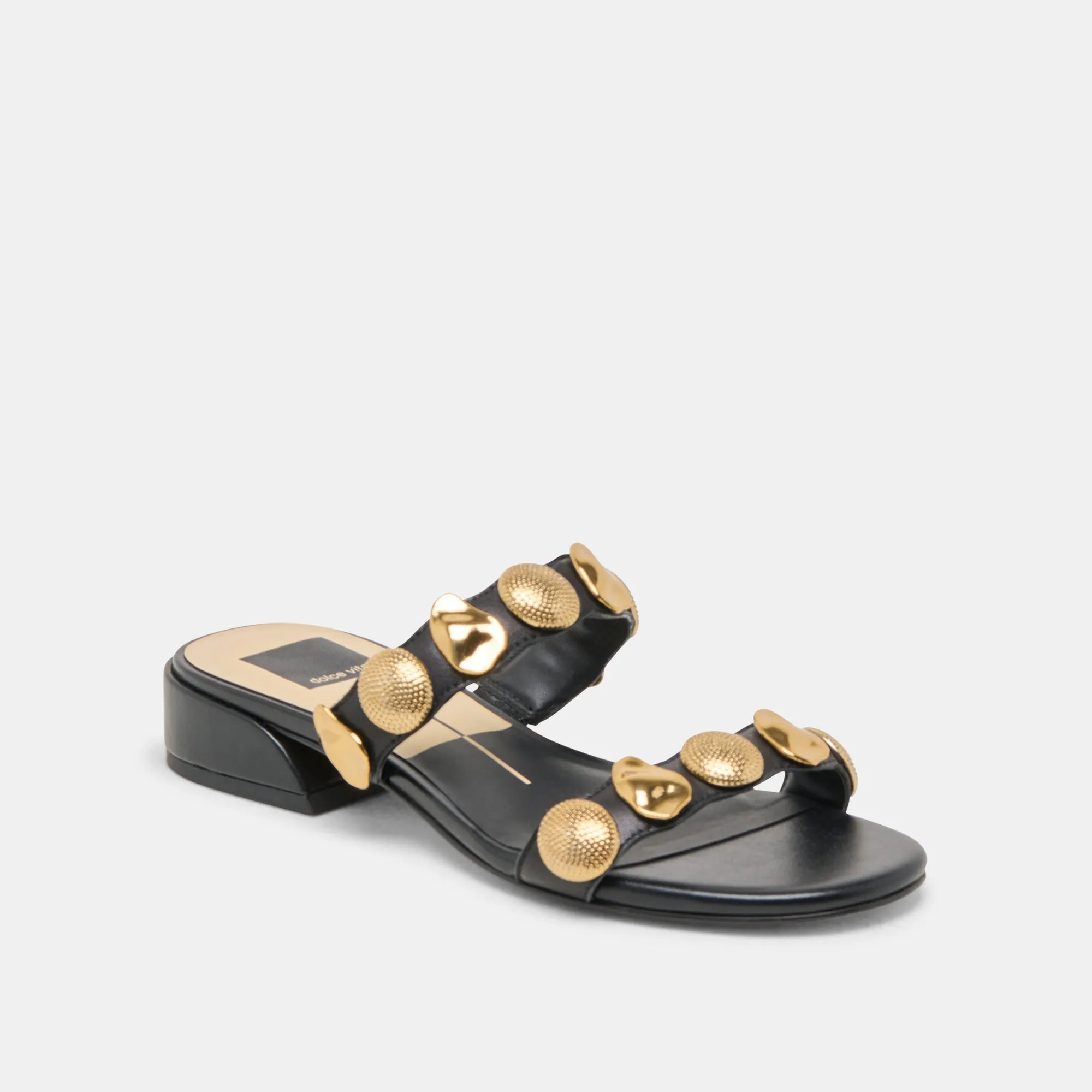 FARROW SANDALS BLACK LEATHER White Clean Outdoor Relaxation Shoes