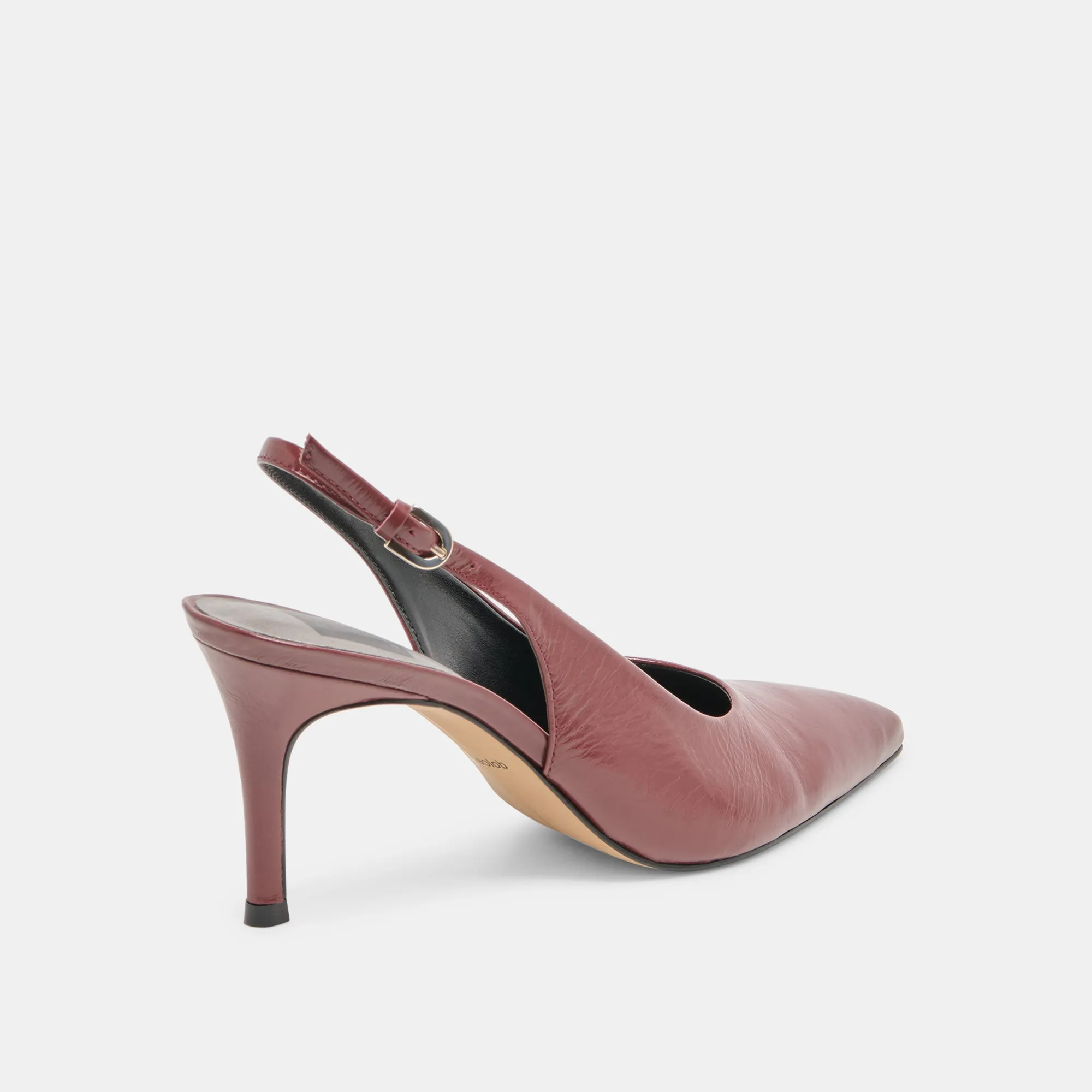 ELASI HEELS OXBLOOD CRINKLE PATENT High Heel Sandals for Weddings