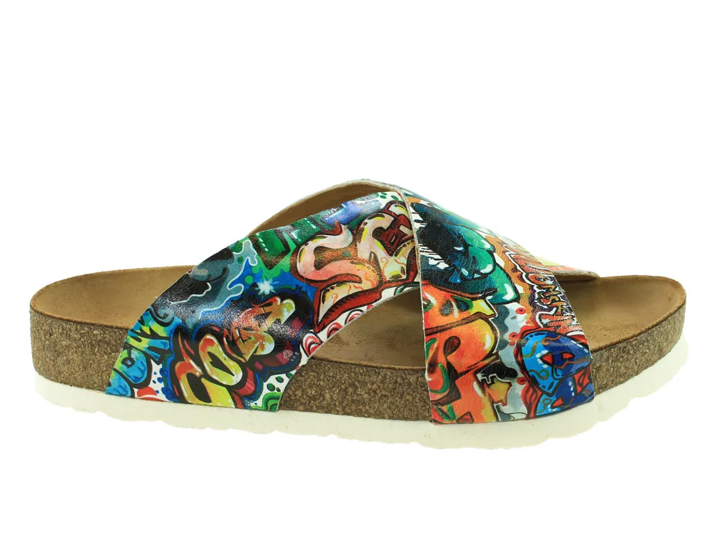 Size 38/UK5 only - Haflinger Sandals Mio Drawing Free Movement Slide Fit