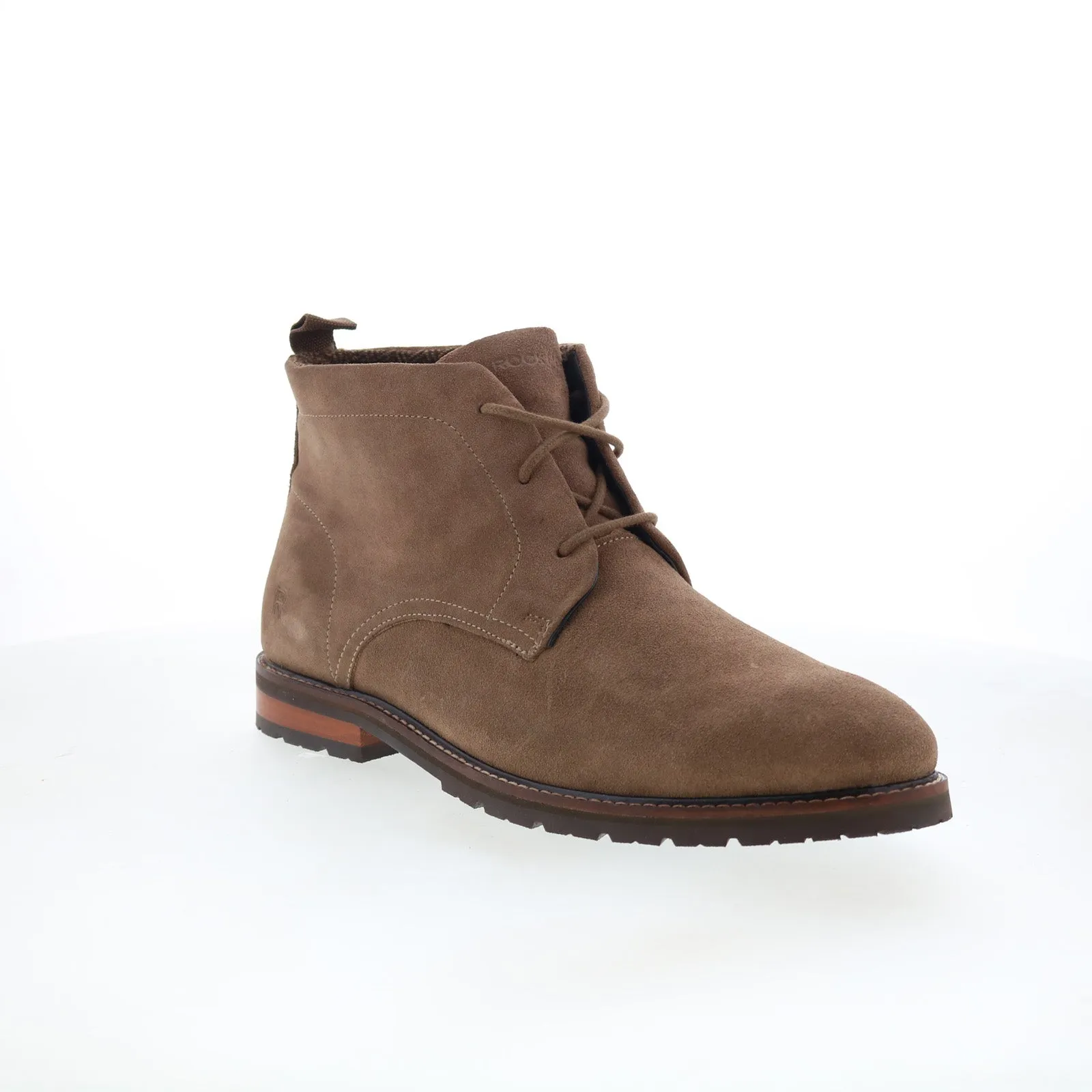 Performance Wear No Pressure Rockport Caspe Mens Brown Wide Leather Lace Up Chukkas Boots
