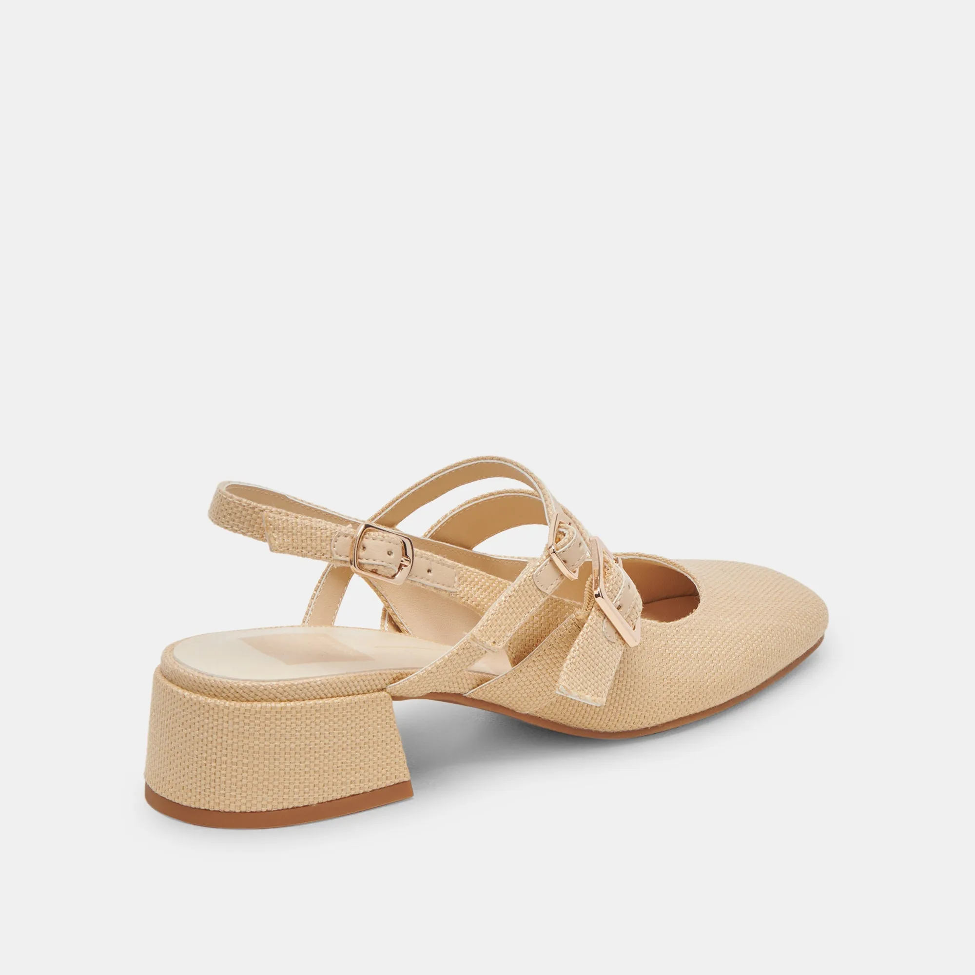 PATZY HEELS NATURAL RAFFIA Metro Style Easy Wear Footwear