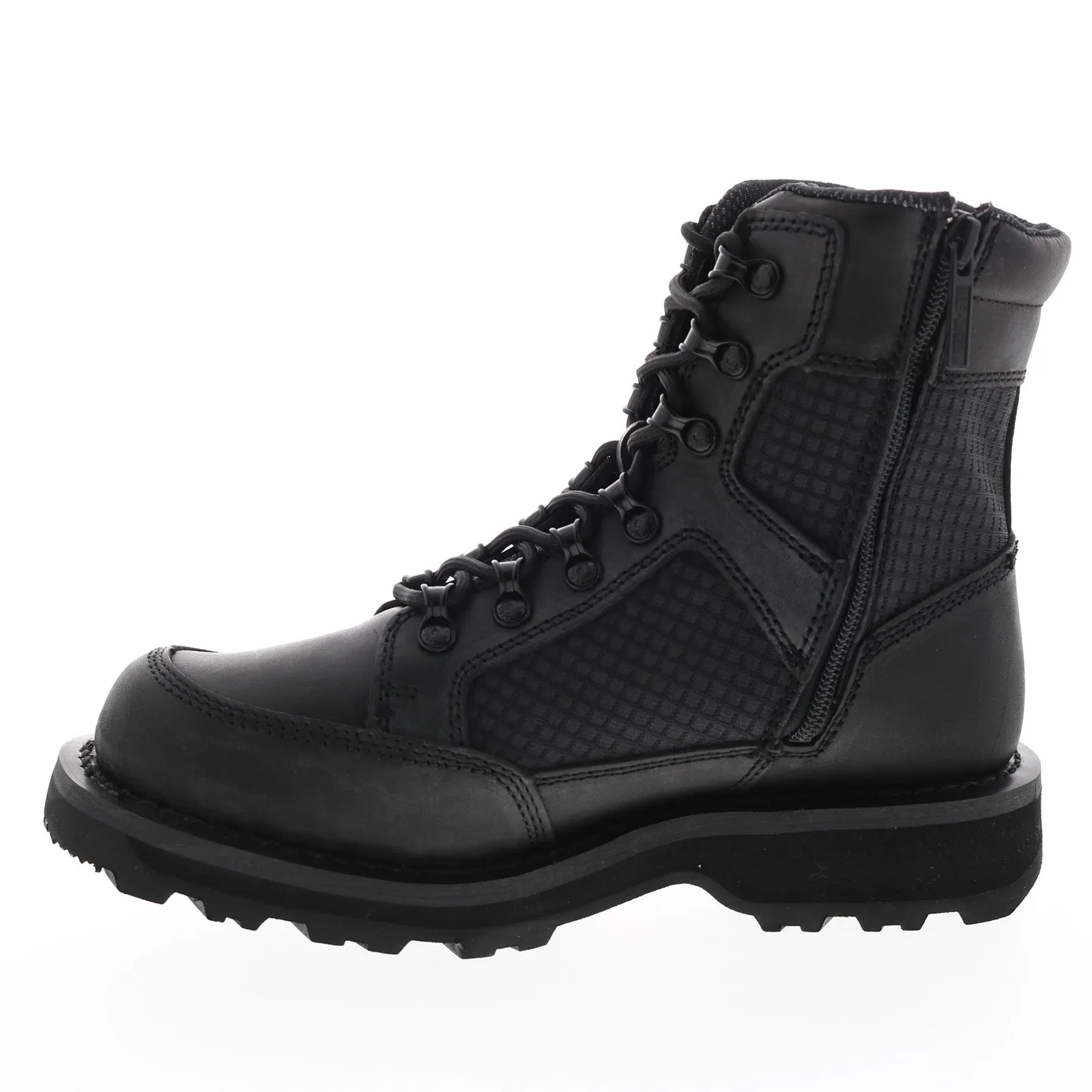 Street Style Natural Fit Harley-Davidson Hamlyn 7" Lace D84710 Womens Black Leather Motorcycle Boots