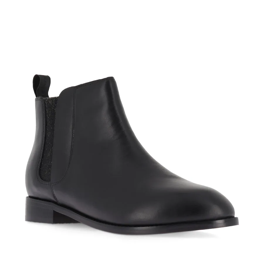 AUSTEN II - BLACK LEATHER Breathable piece