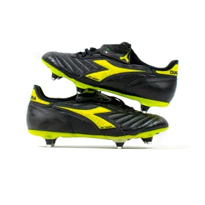 Diadora Brasil Axeler Black Volt SG buckle