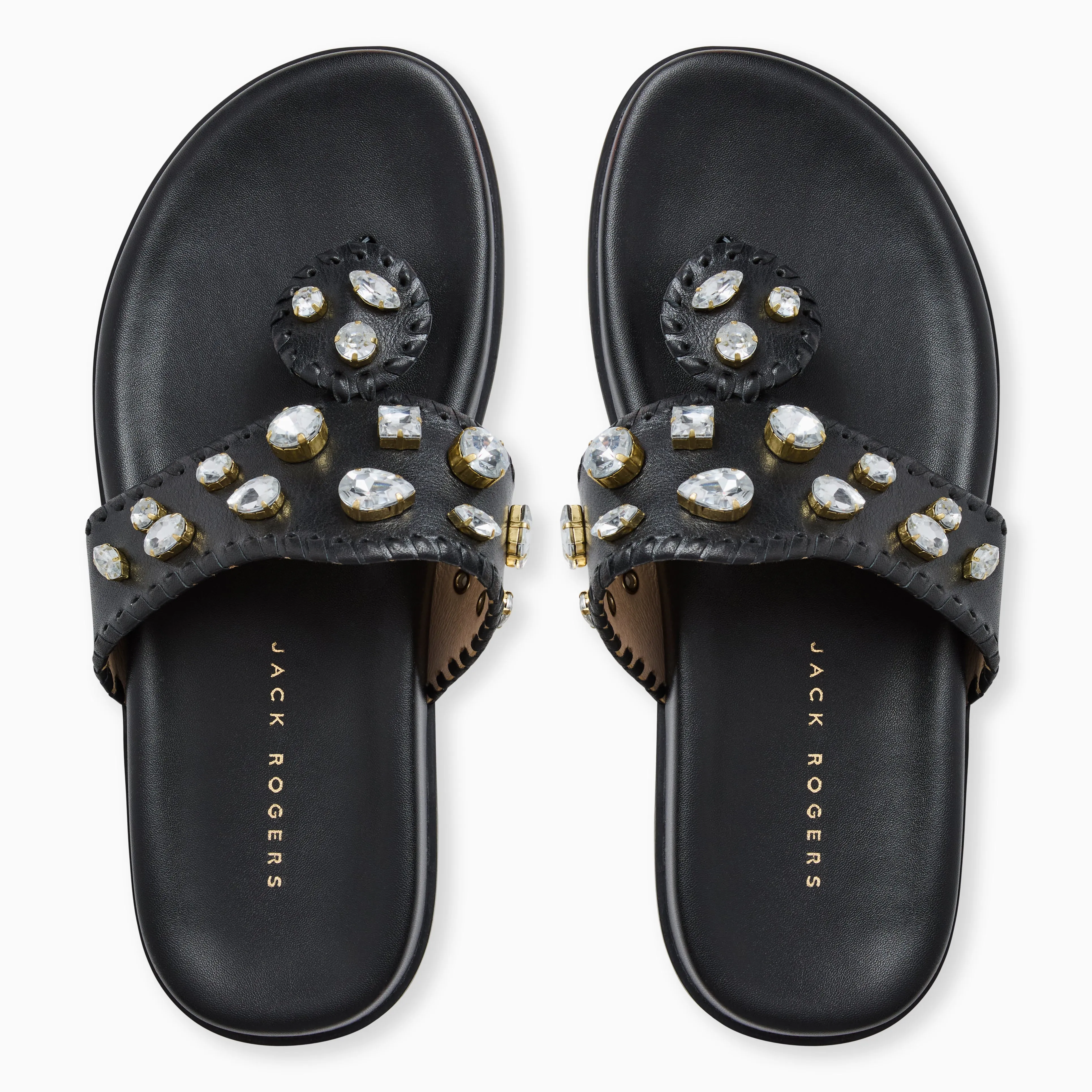 Jacks Jeweled Leather Comfort Sport Sandal Classic Base
