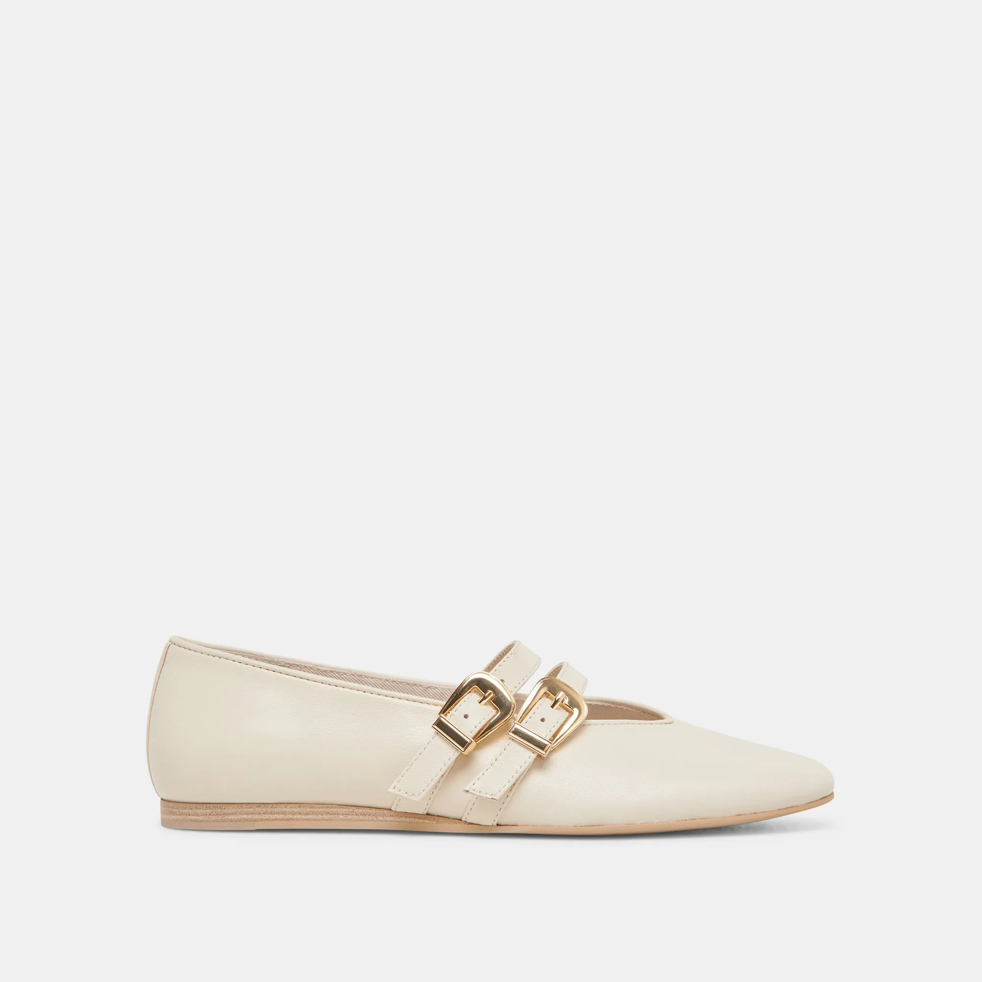 BAYLEE BALLET FLATS IVORY LEATHER Market Step Herb Walk