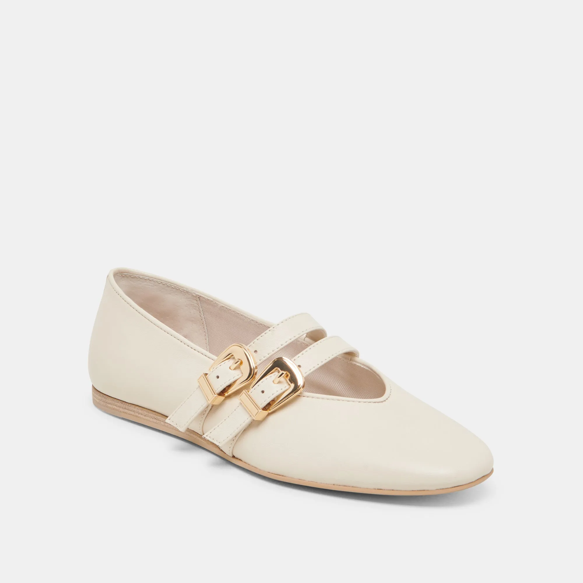 BAYLEE BALLET FLATS IVORY LEATHER Flexible Fit