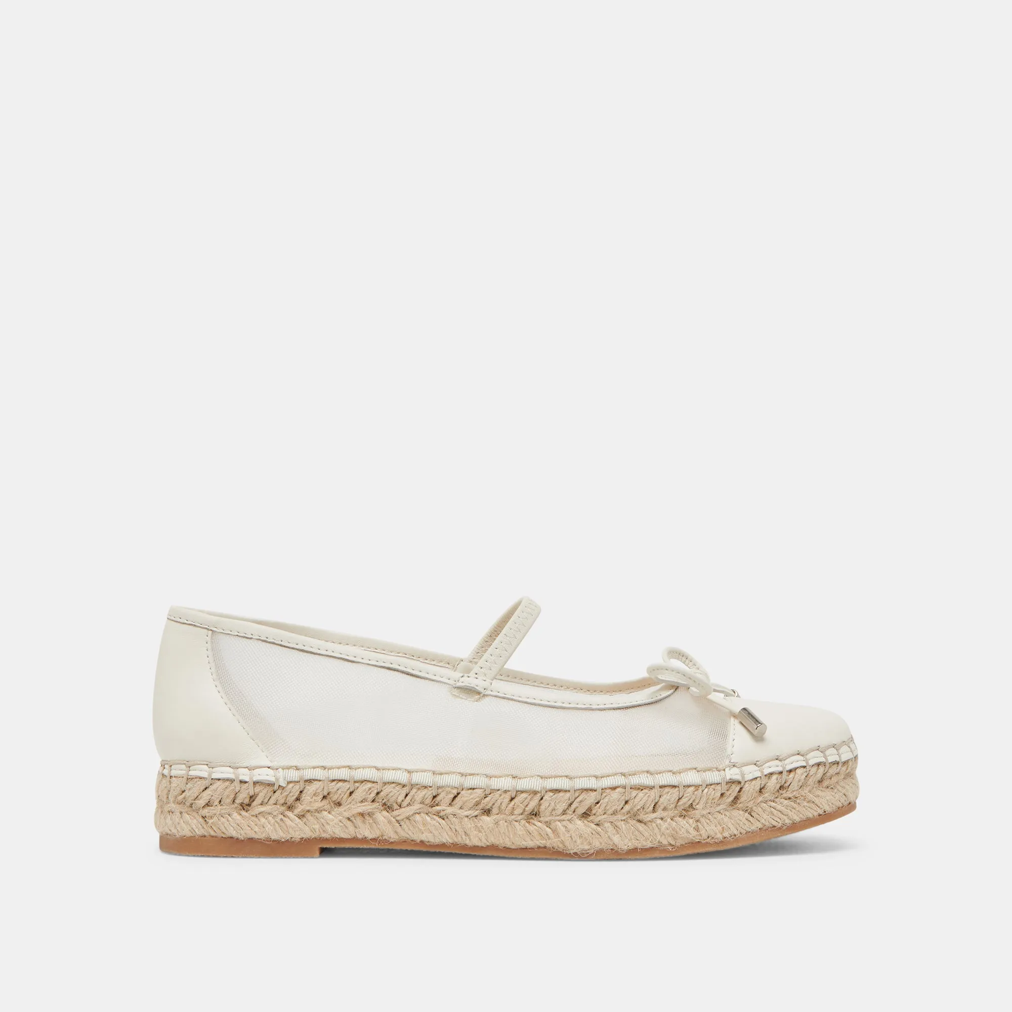 Gallery Visit CAMBRE BALLET FLATS WHITE MESH