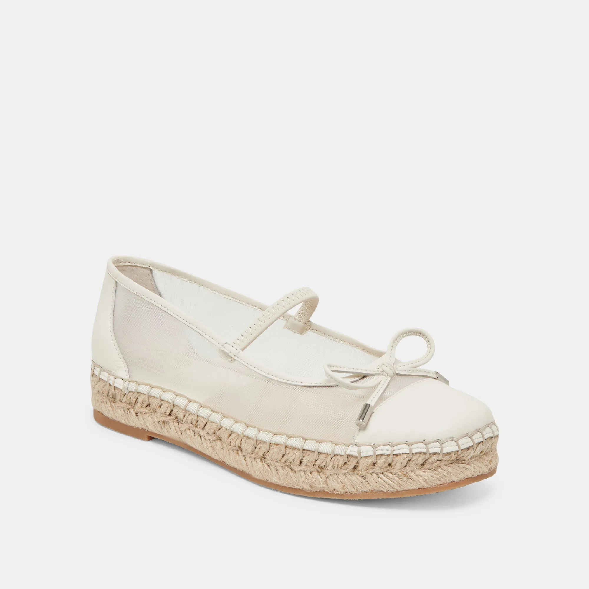 CAMBRE BALLET FLATS WHITE MESH Retro Vibe Harbor Day