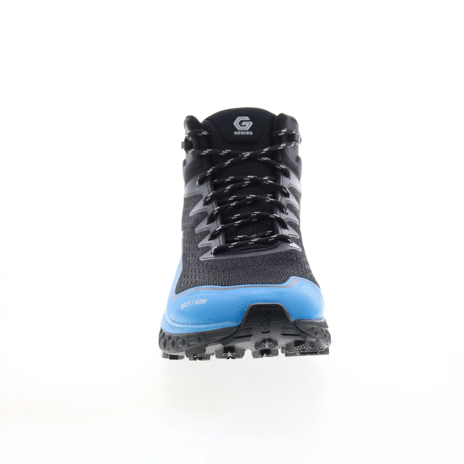 Urban Commute Work Function Inov-8 RocFly G 390 000995-BKBL Mens Black Canvas Lace Up Hiking Boots