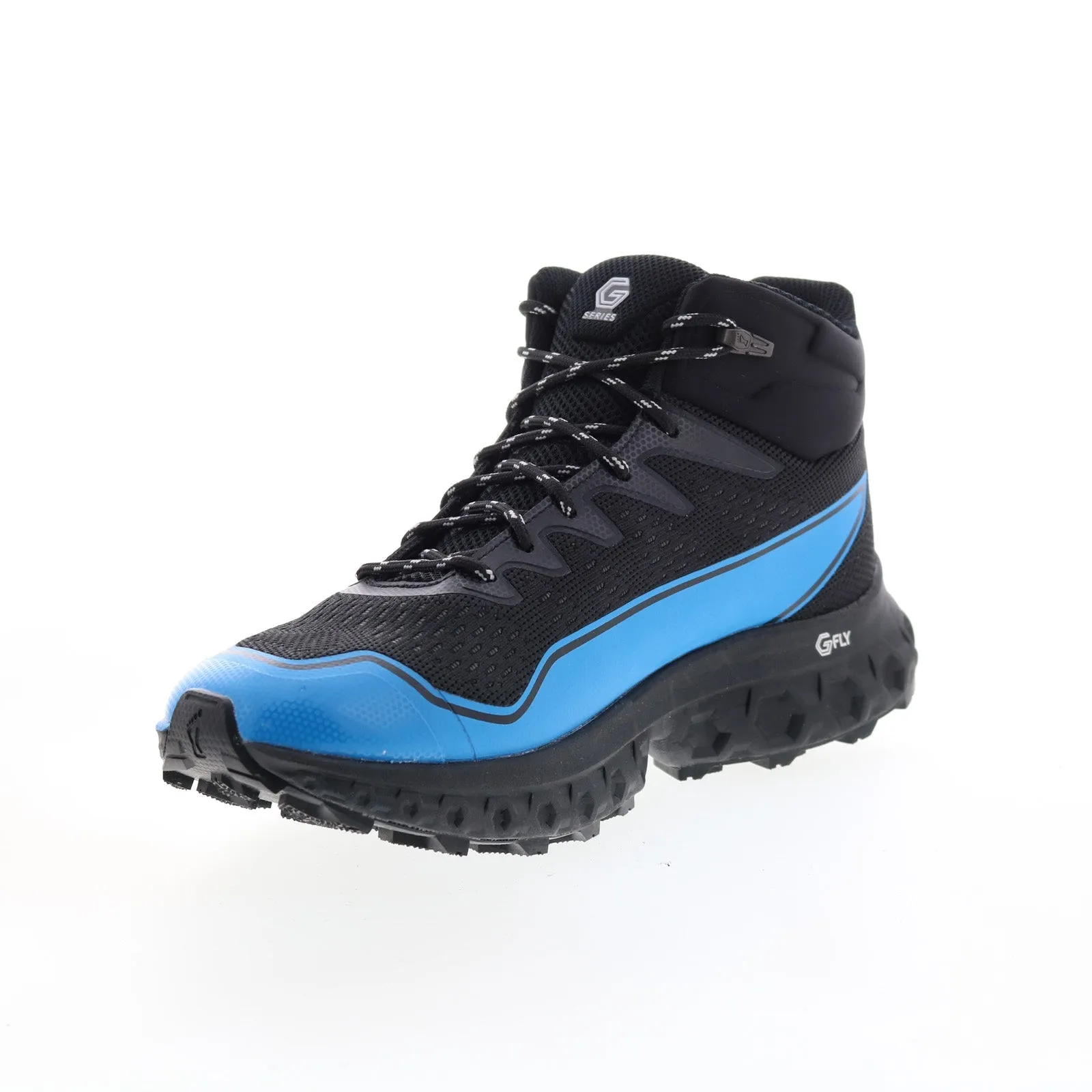 Inov-8 RocFly G 390 000995-BKBL Mens Black Canvas Lace Up Hiking Boots Adventure Ready Trendy Vibe