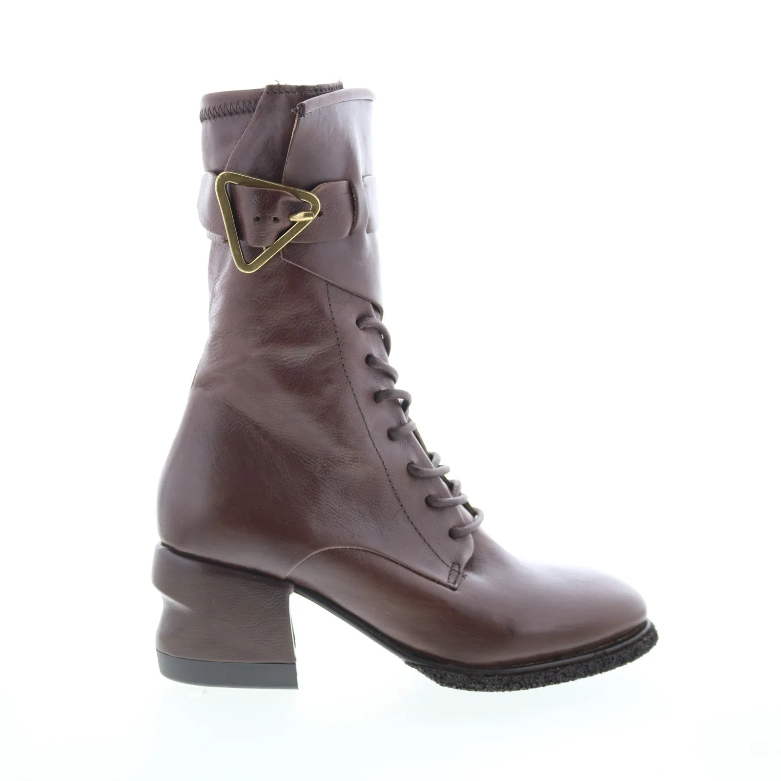 A.S. 98 Layne Womens Brown Leather Zipper Casual Dress Boots Stylish Appeal Anti-Skid
