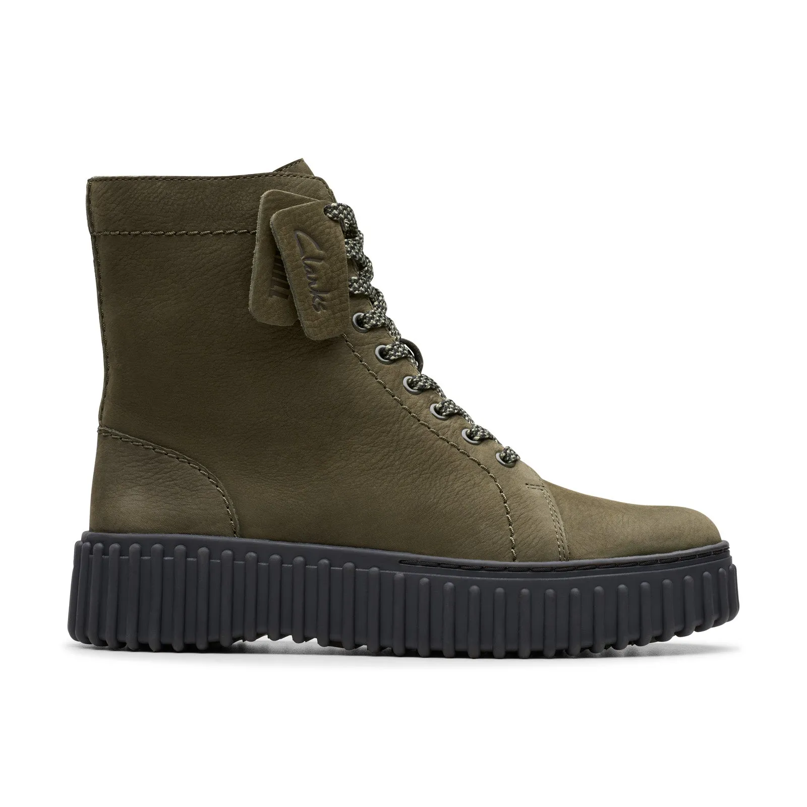 Clarks Torhill Rise 26179123 Womens Green Nubuck Casual Dress Boots Outdoor Daily