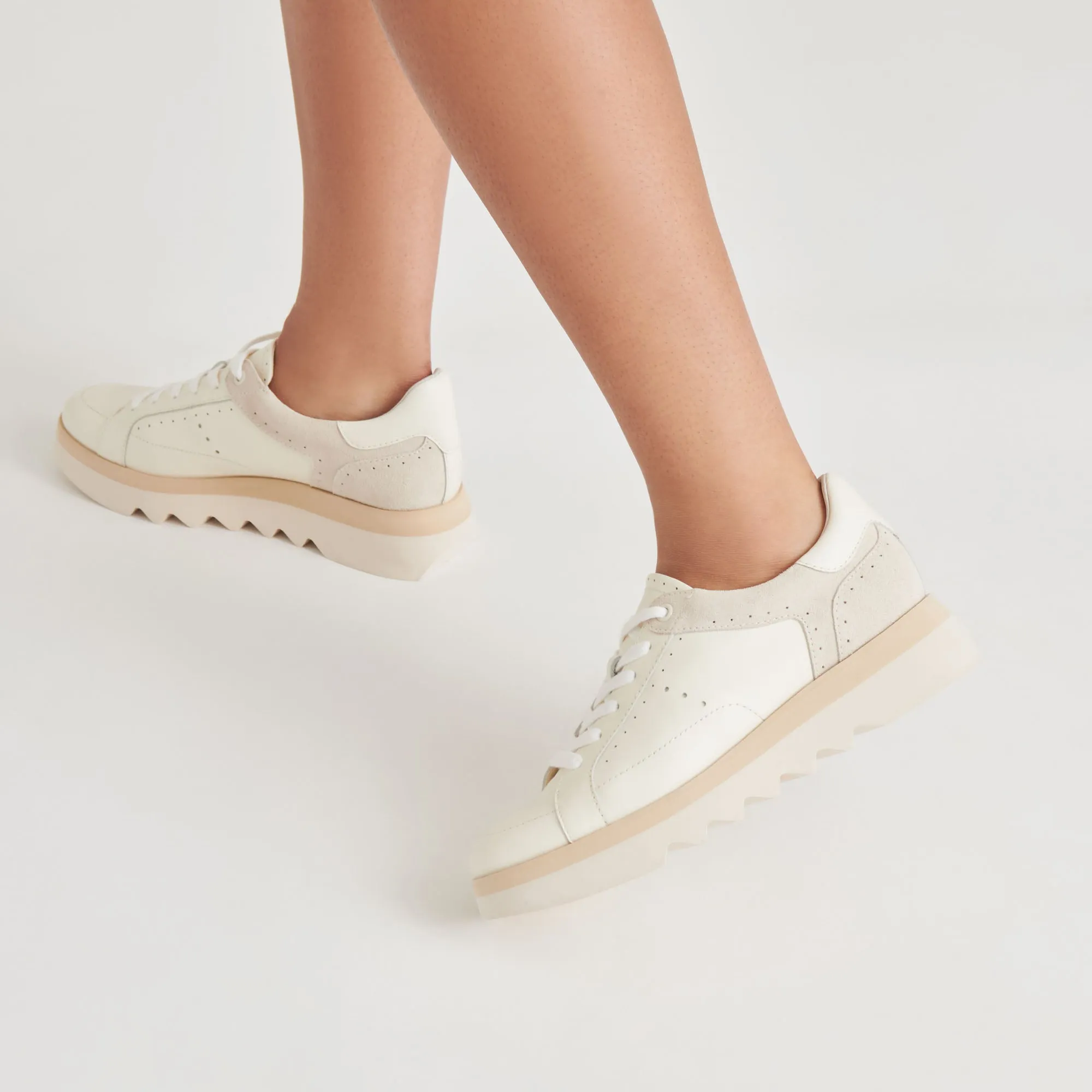 JORGIE SNEAKERS WHITE LEATHER Training Ease Trend Forward