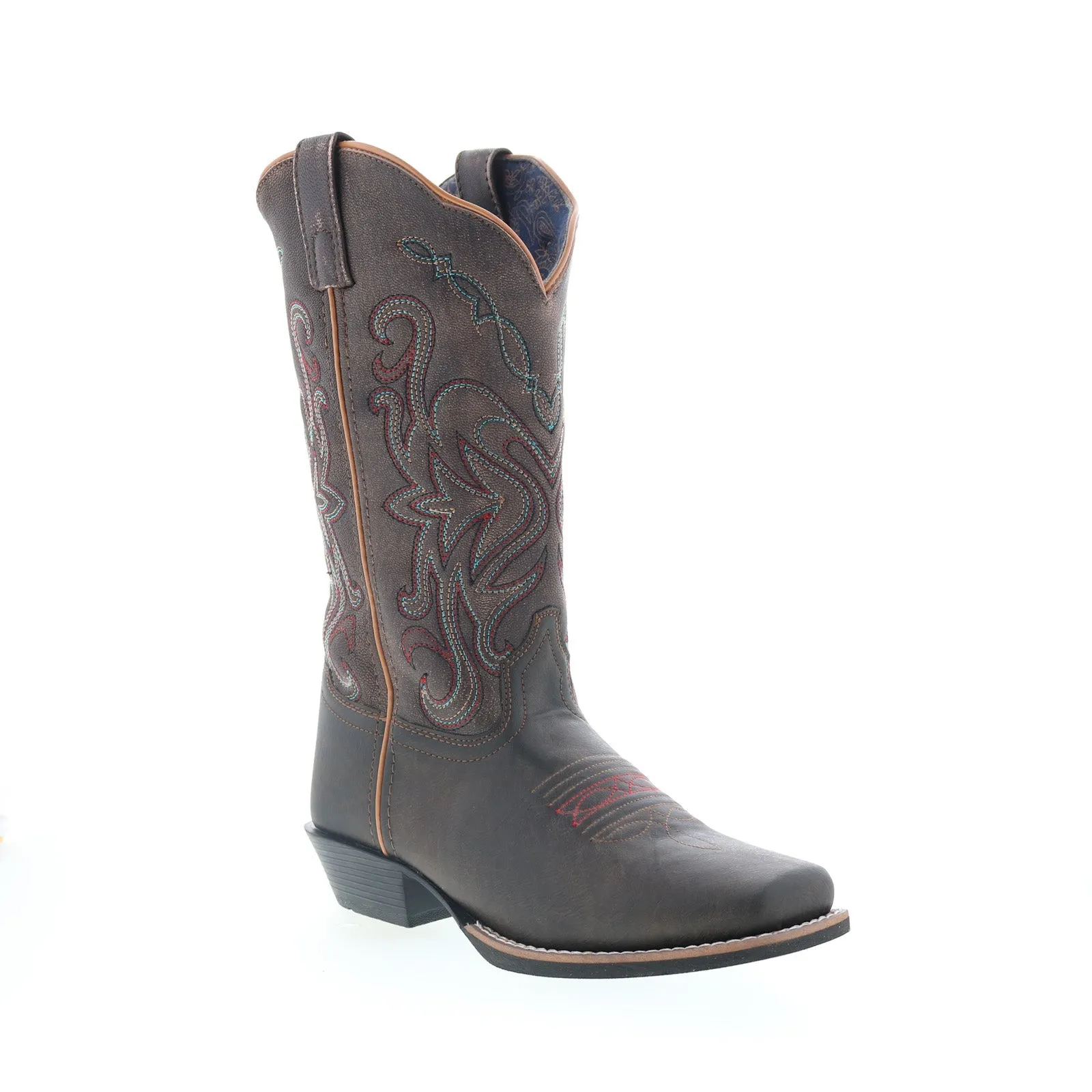Smoky Mountain Boots Fusion 12 Square Toe 6681 Womens Brown Western Boots Protective Design Comfortable buckles