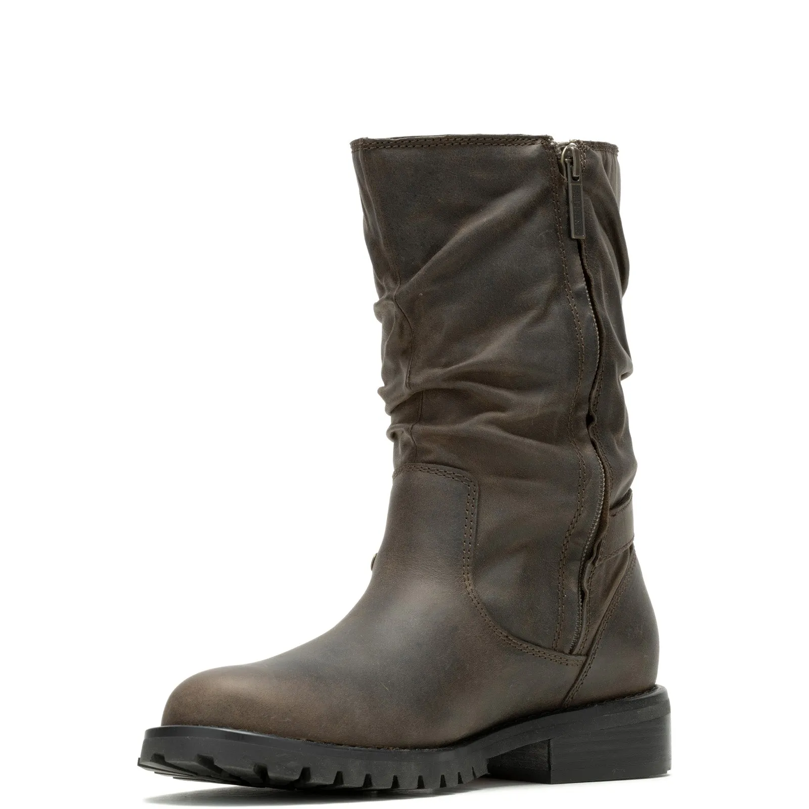 Harley-Davidson Almand 9" D84792 Womens Brown Leather Casual Dress Boots Shock Absorber