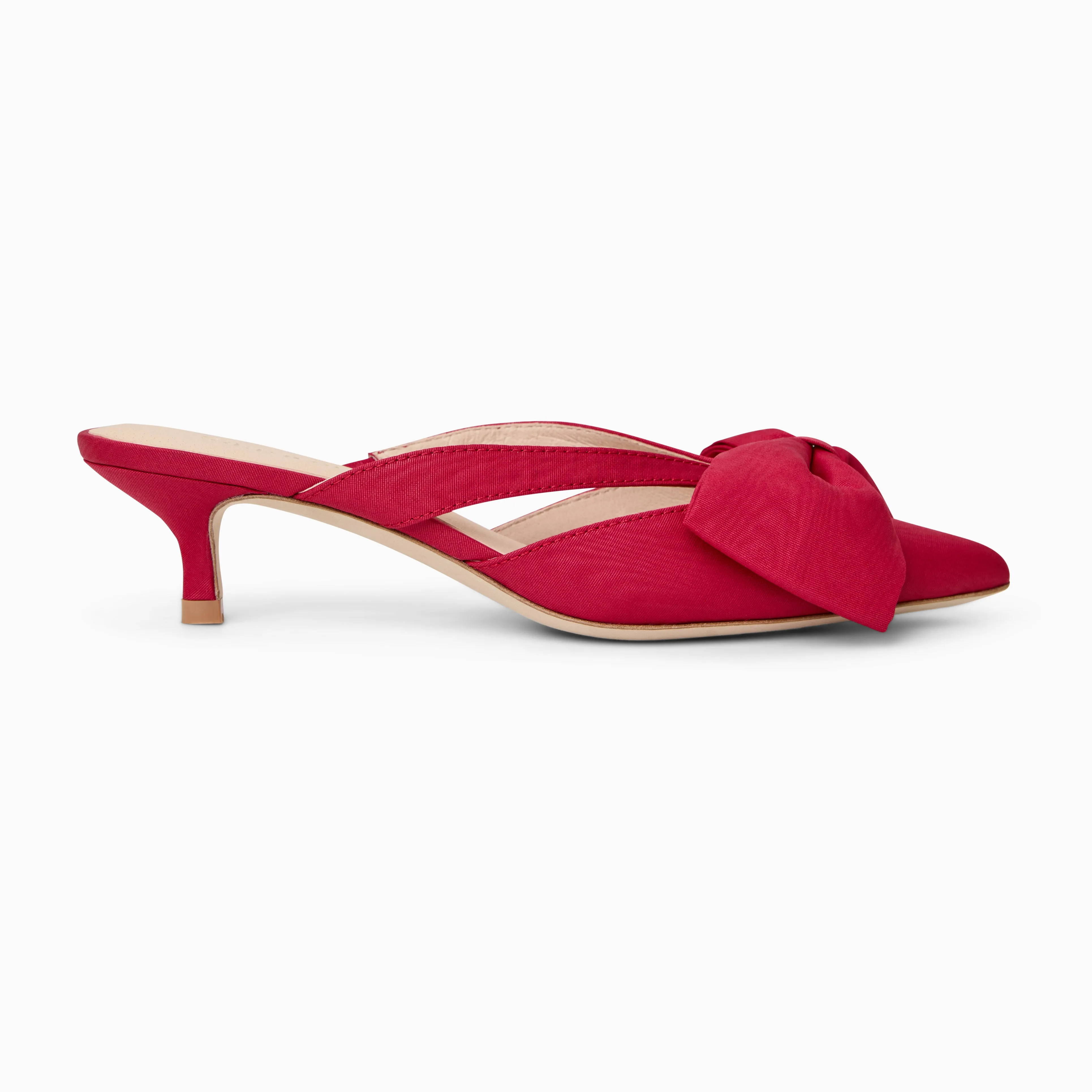 Cynthia Bow Kitten Heel Mule Week Easy