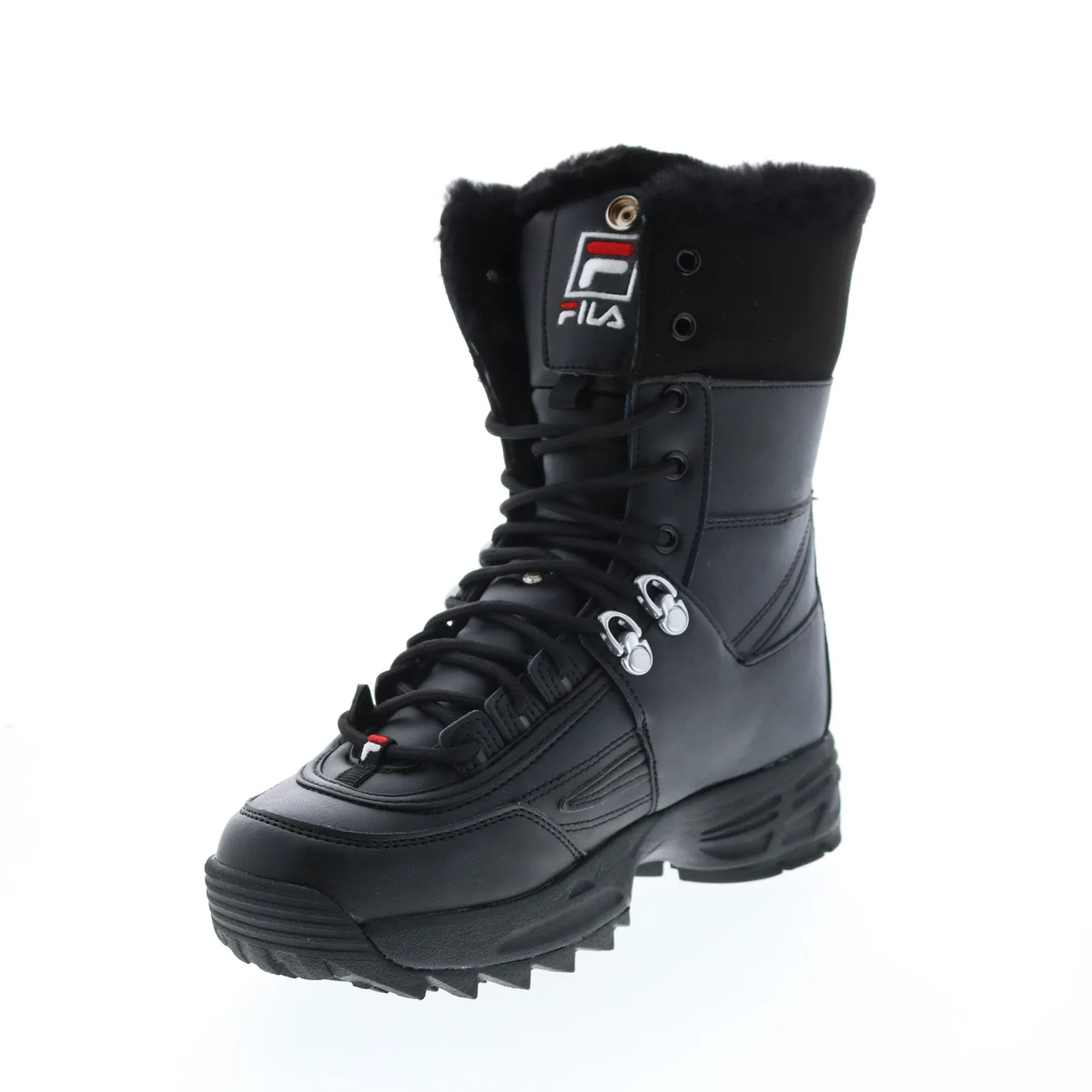 Urban Comfort Fila Disruptor Boot 5HM00545-014 Womens Black Leather Casual Dress Boots