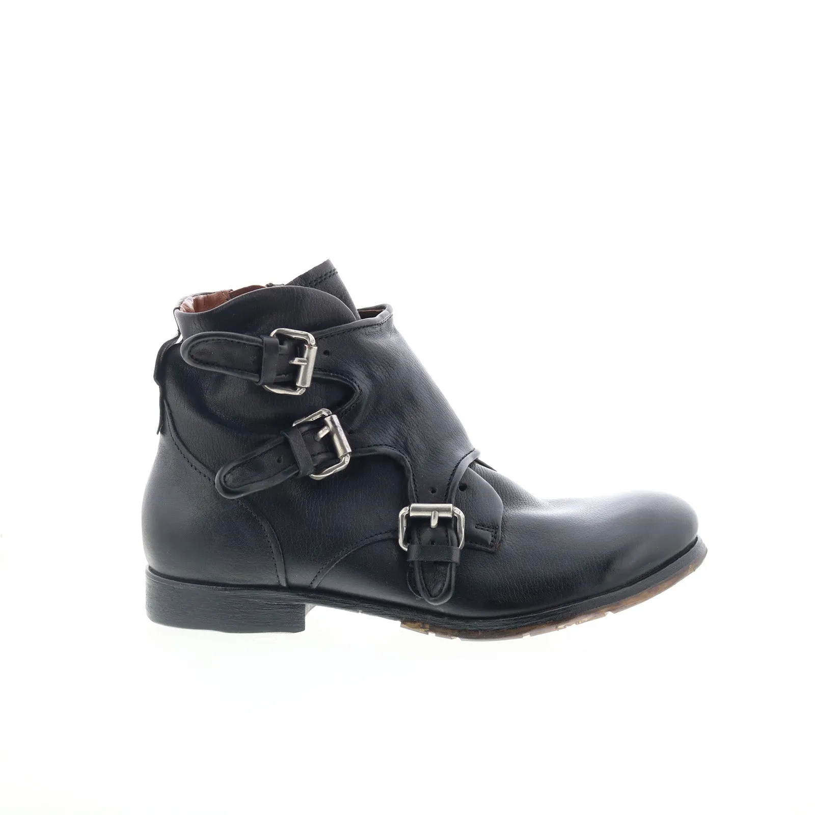 A.S. 98 Cooper Mens Black Leather Zipper Casual Dress Boots Adventure Time