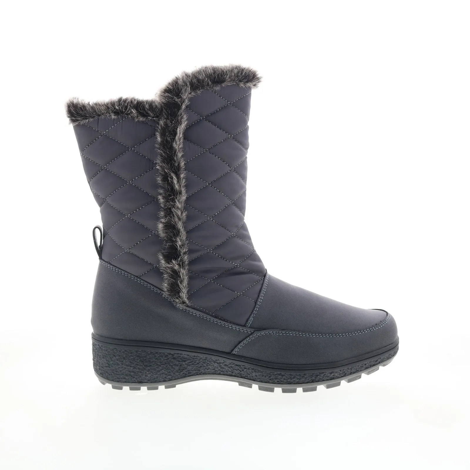Smooth Form Outdoor Mission Easy Spirit Semargo SESEMARGO Womens Gray Canvas Casual Dress Boots