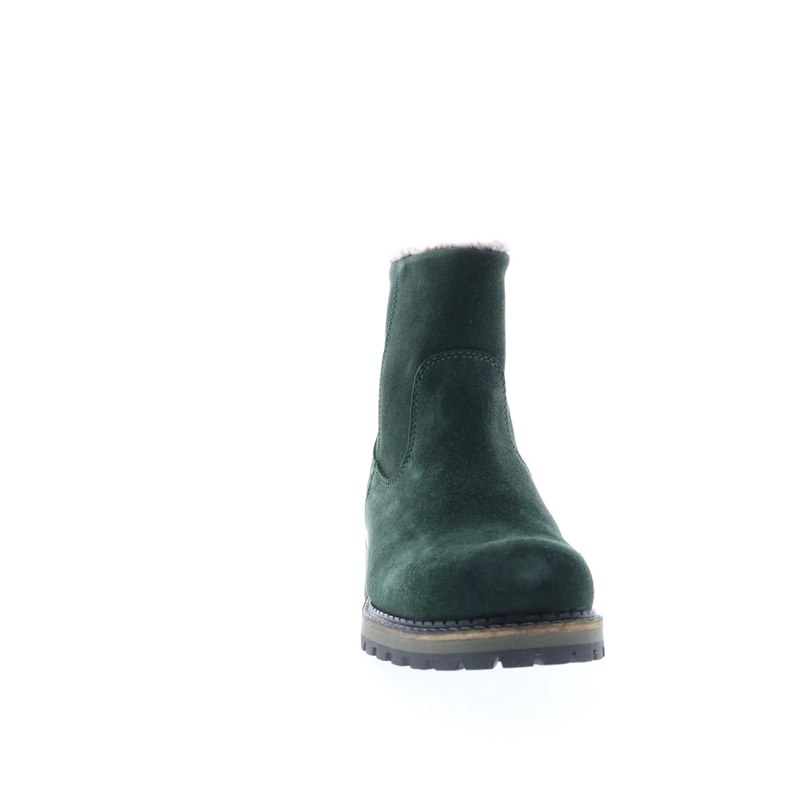 Outdoor Protection Outdoor Performance Bos. & Co. Calib Womens Green Suede Zipper Casual Dress Boots