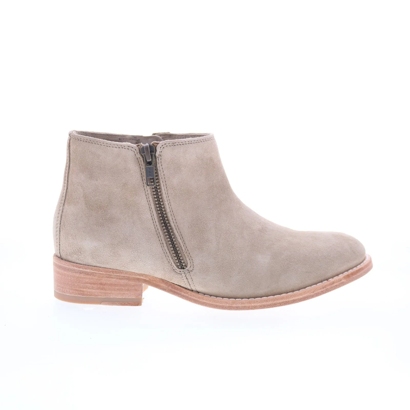Johnston & Murphy Shelby 78-51852 Womens Gray Suede Casual Dress Boots Outback Proof Neutral Build
