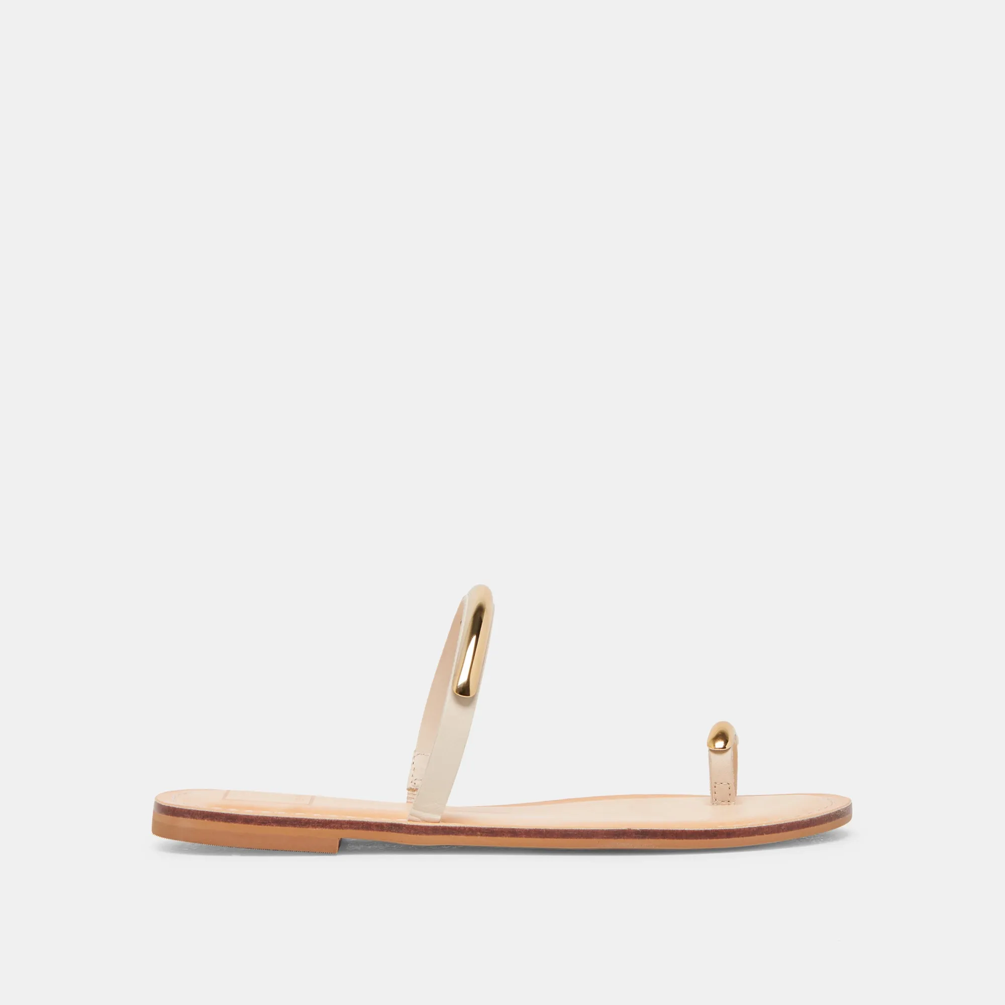 WINK SANDALS BONE LEATHER Low Profile
