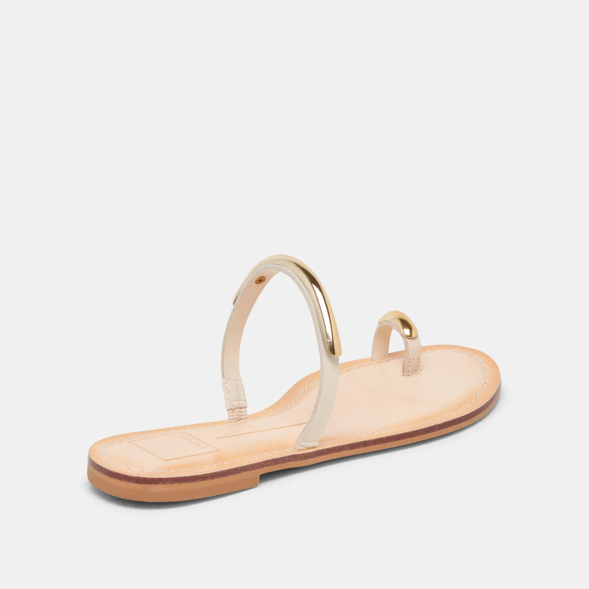 WINK SANDALS BONE LEATHER Pastel Soft Non Slip