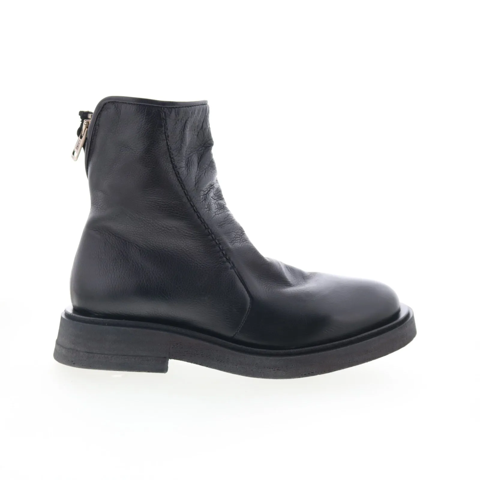 A.S. 98 Robbins A97208-301-6002 Womens Black Leather Ankle & Booties Boots day trip Durable Leather
