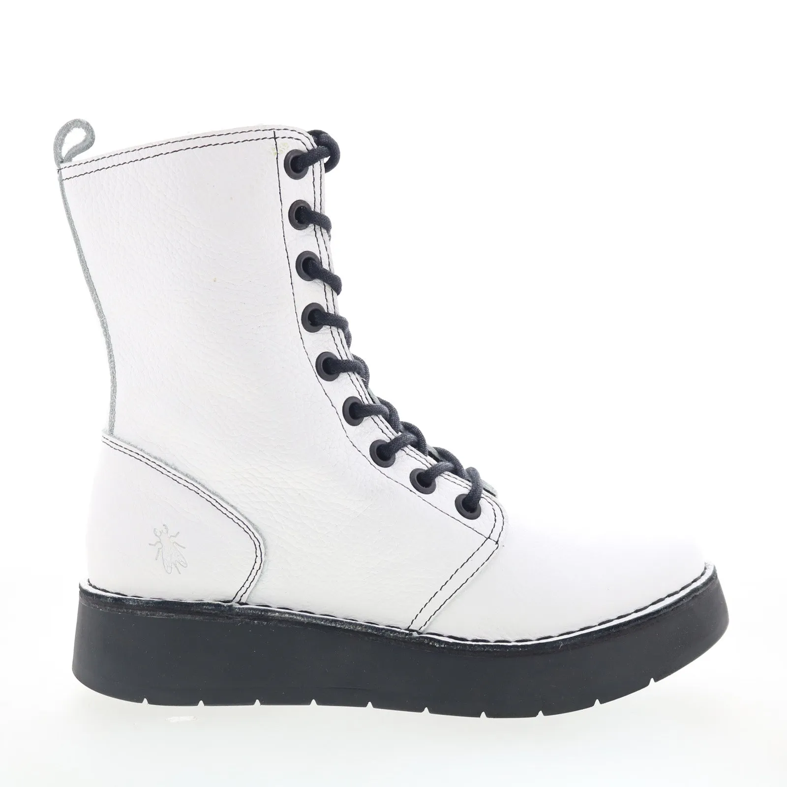 Outdoor Essential Rodeo Event Fly London Rami RAMI043FLY-010 Womens White Leather Casual Dress Boots