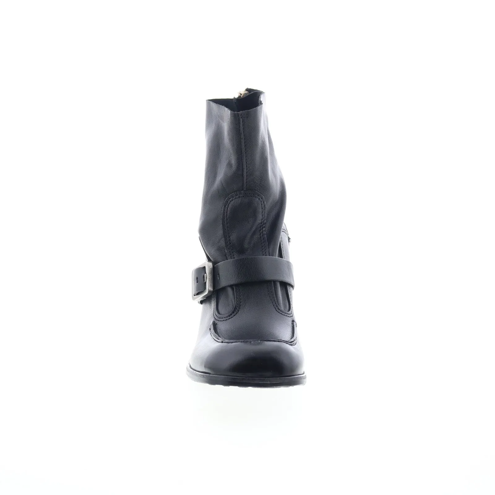 A.S. 98 Eddie Womens Black Leather Zipper Casual Dress Boots Ergonomic Design