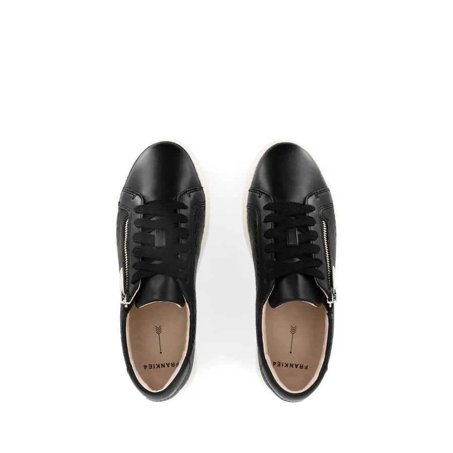 BILLIE II - BLACK EMBOSS LEATHER professional-grade well-made