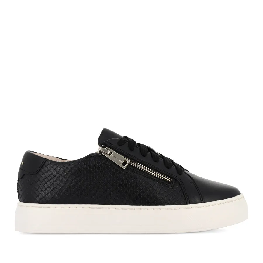 Multi-Functional Open BILLIE II - BLACK EMBOSS LEATHER