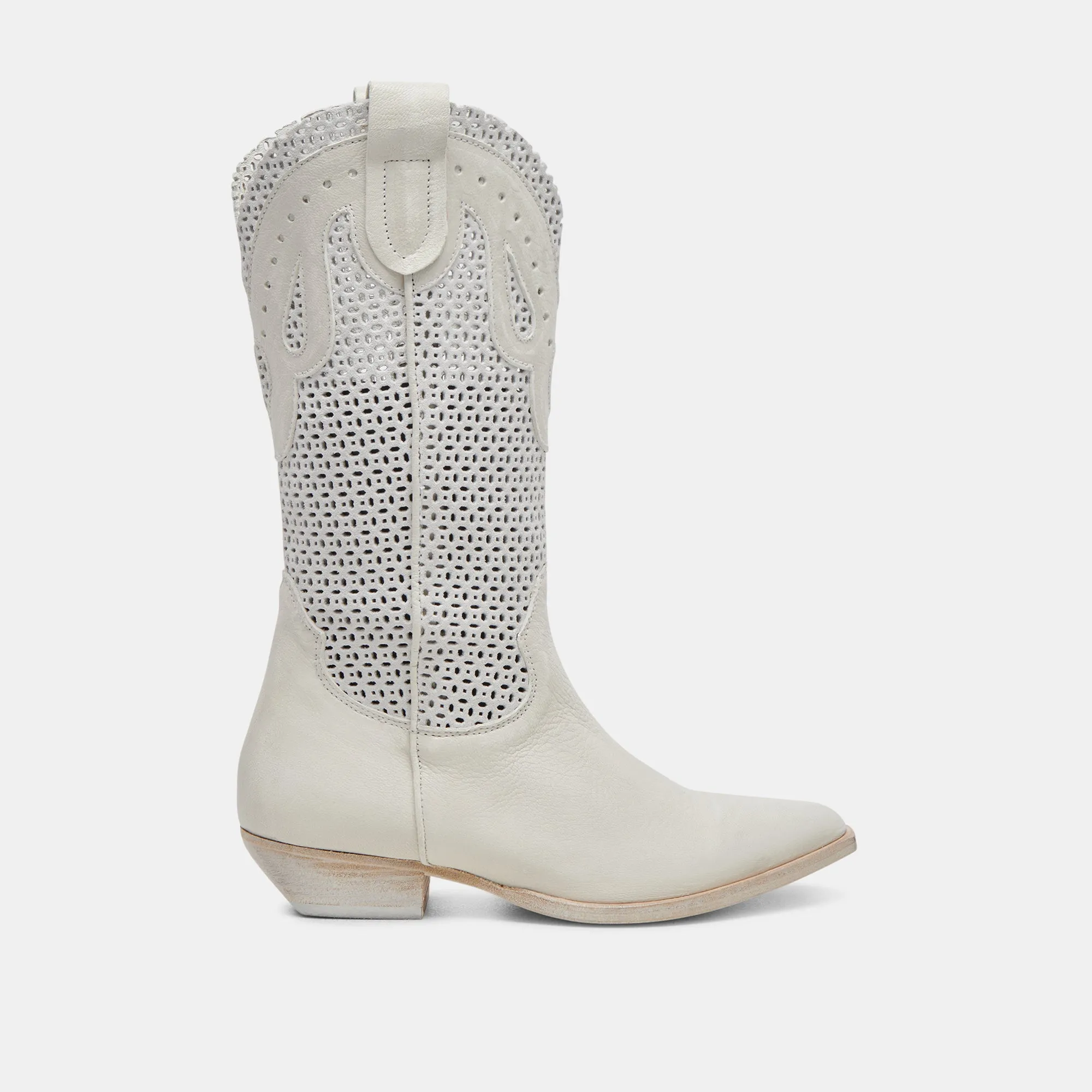 RANCH BOOTS IVORY LEATHER Tough Exterior
