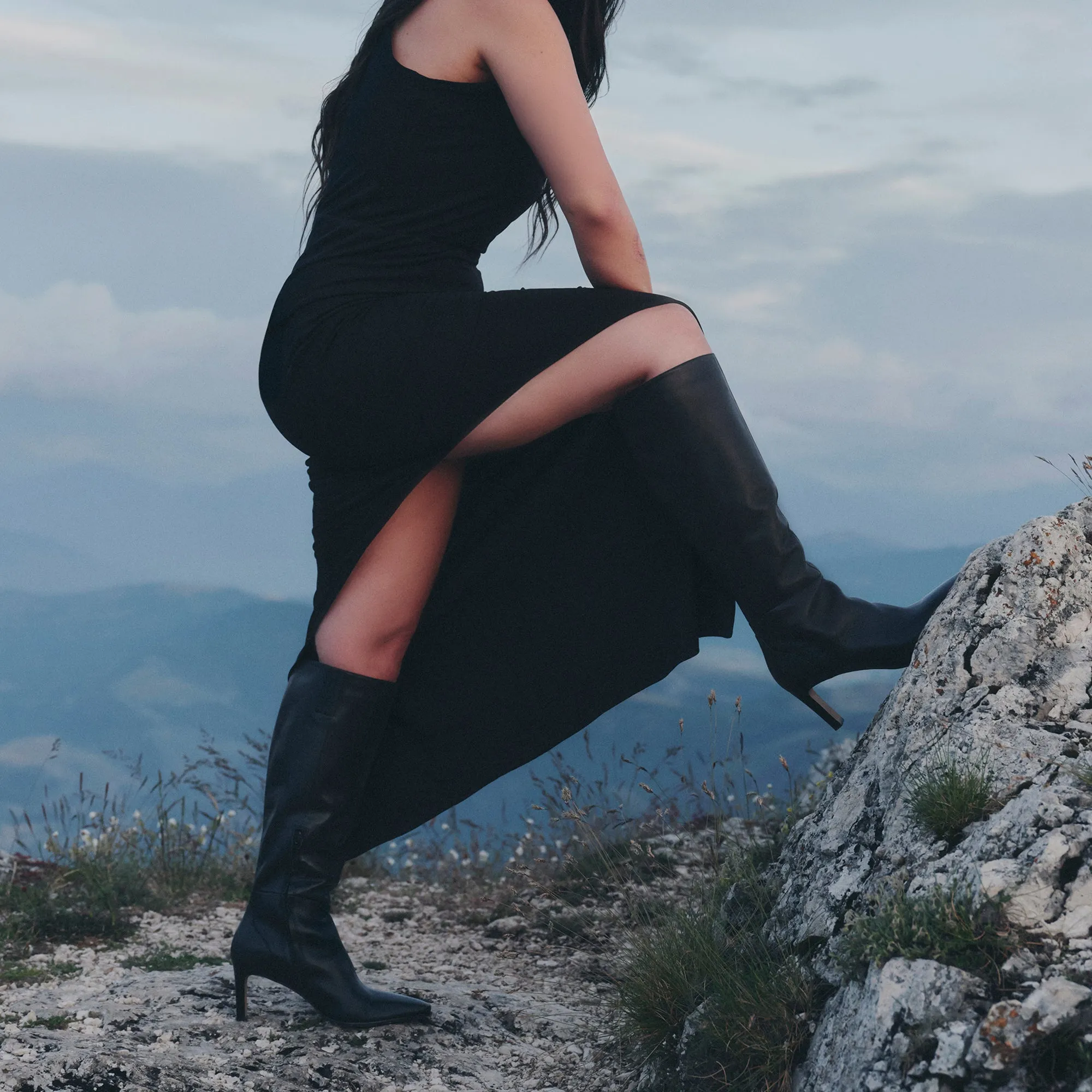quick dry EMMI BOOTS BLACK LEATHER