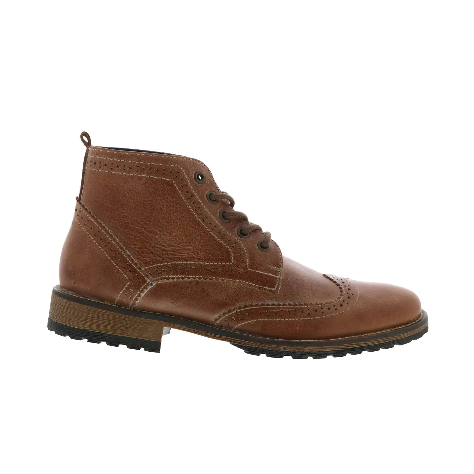 Secure Step Parc City Boot Co. Big Bend 021-51W Mens Brown Leather Casual Dress Boots